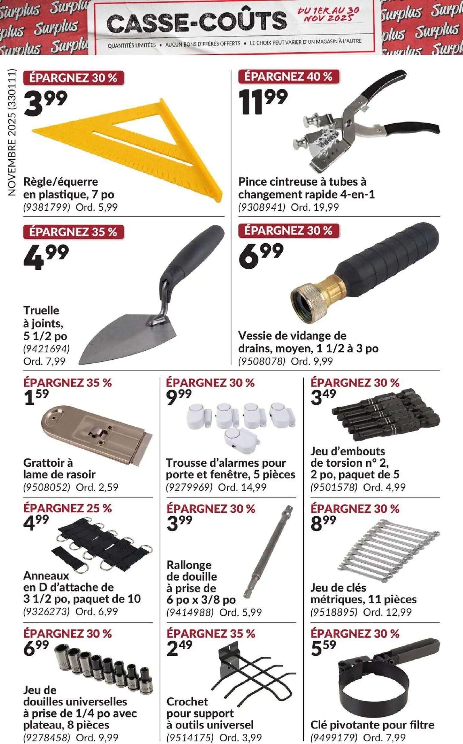 Princess Auto - Casse-Coûts - page 17- valid from Nov 1, 2025