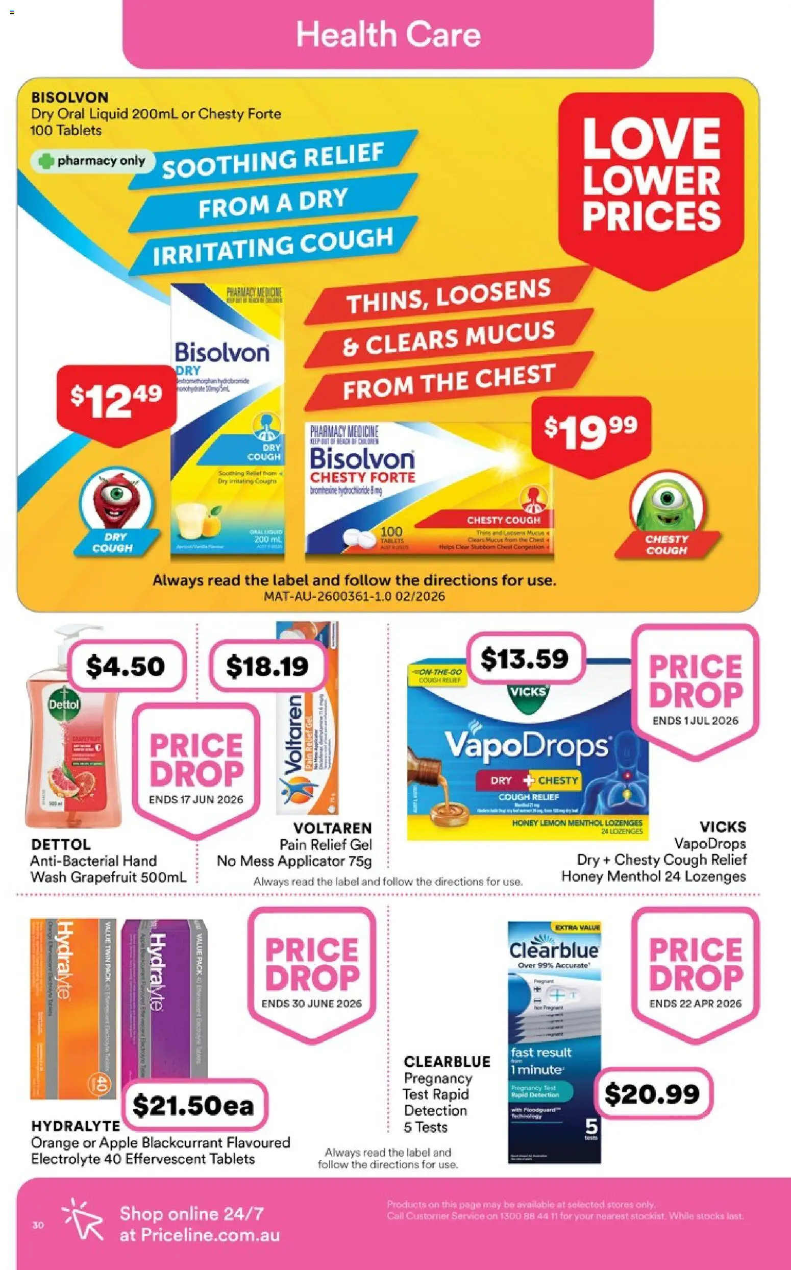 Priceline Pharmacy catalogue  - page 30- valid from 09/04/2026