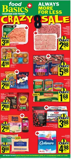 Preview Food Basics weekly flyer / circulaire valid from Apr 16, 2026