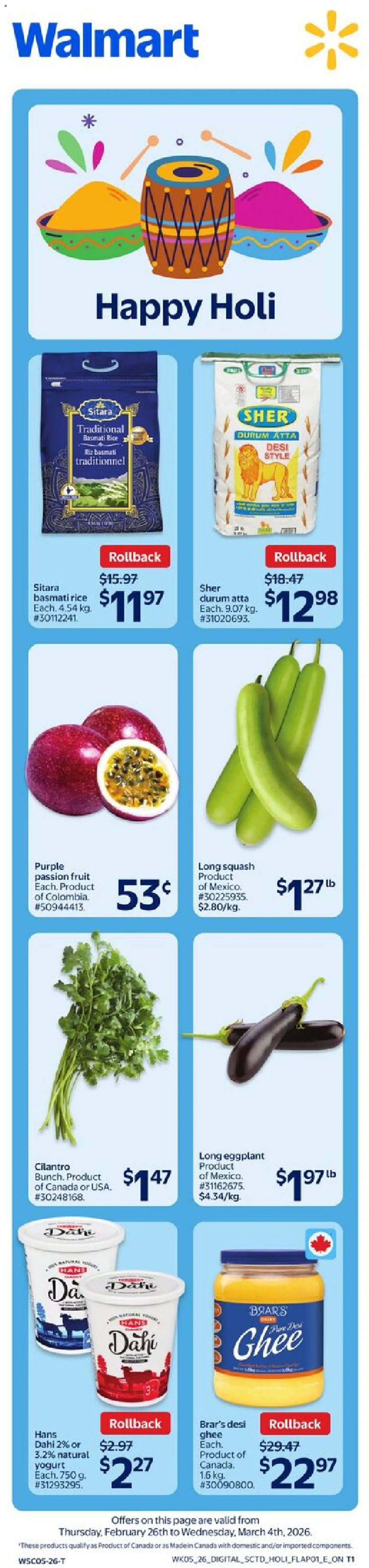 Walmart weekly flyer - page 8- valid from Feb 26, 2026