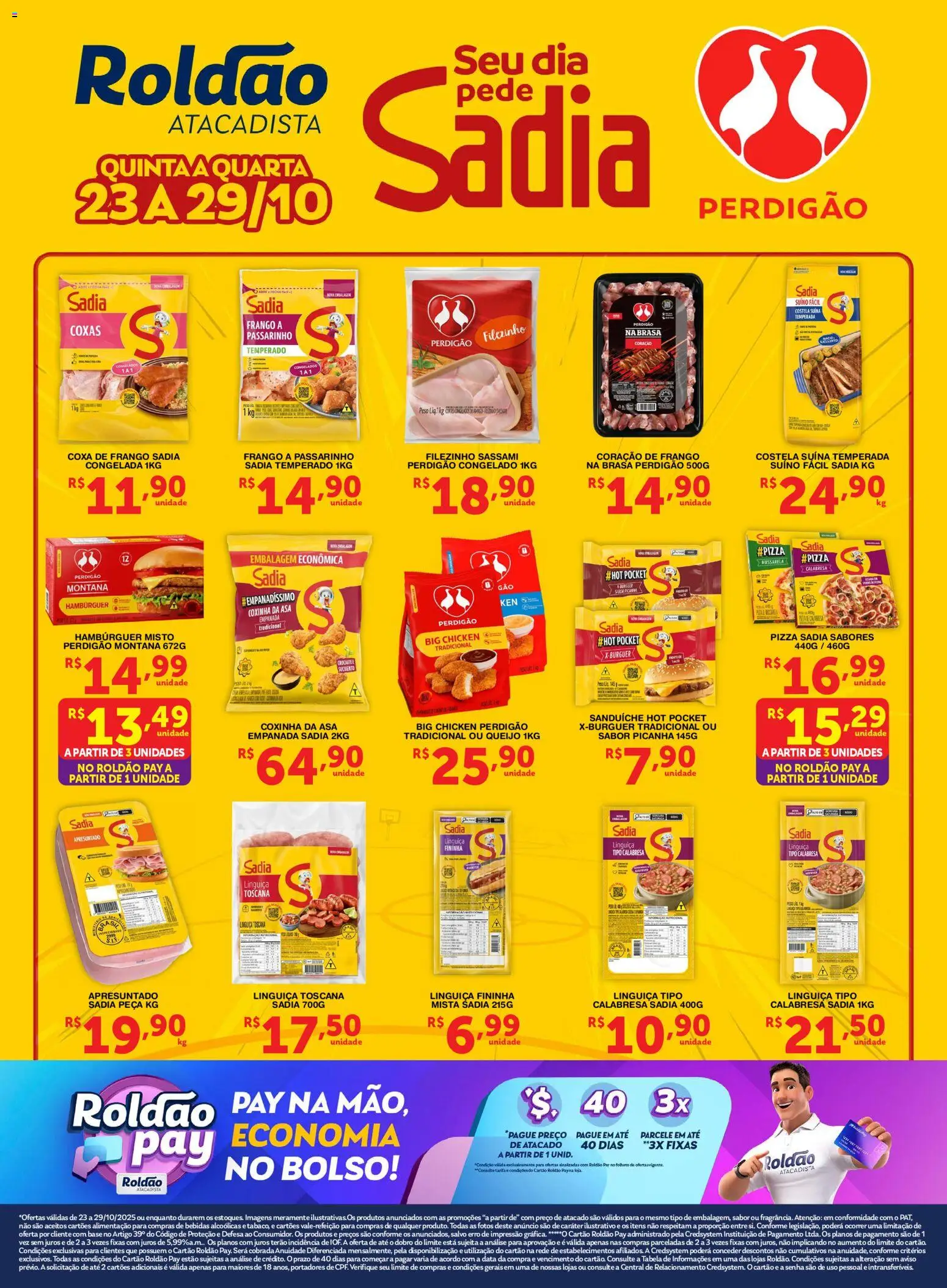 Roldão - Ofertas Seu Dia Pede Sadia - página 1- válido a partir de 23/10/2025
