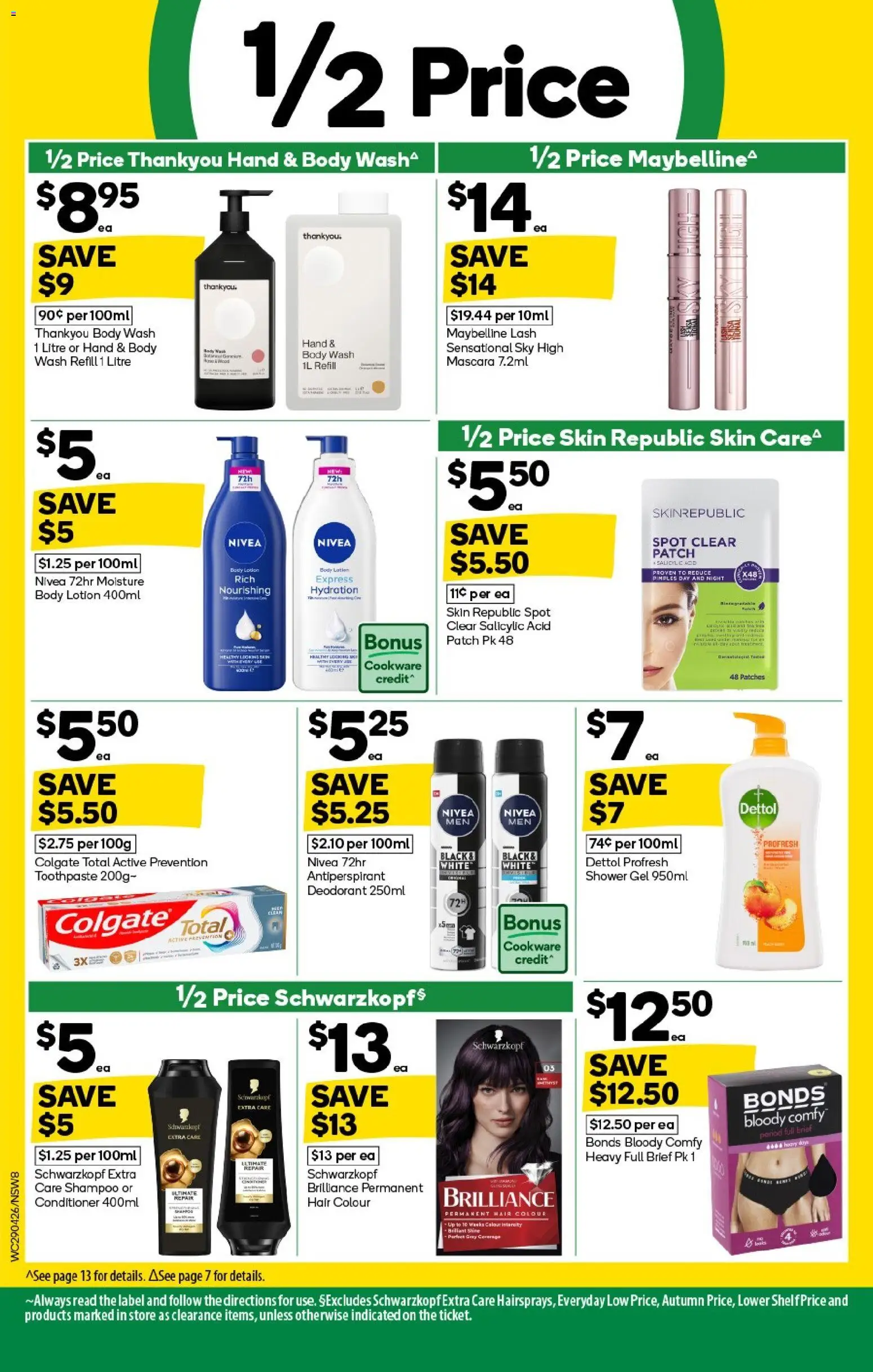 Woolworths catalogue  - page 8- valid from 29/04/2026