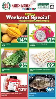 Preview 99 Ranch Market Weekend Special valid from 02/20/2026