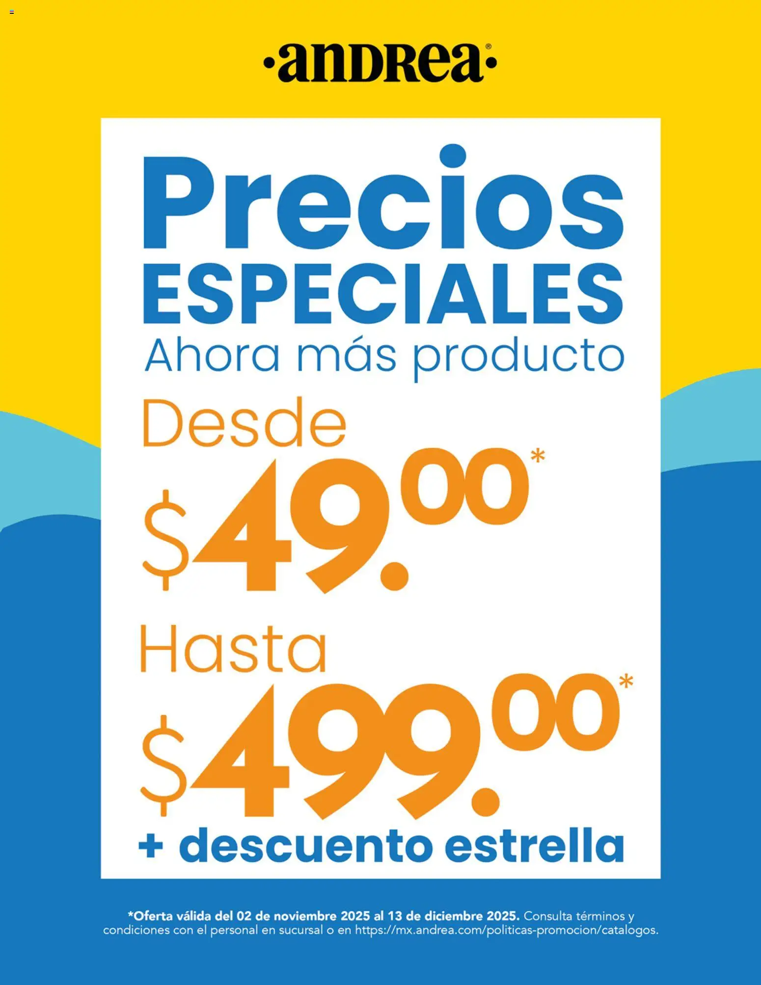 Andrea catálogo Precios Especiales - página 1- válido desde 02/11/2025