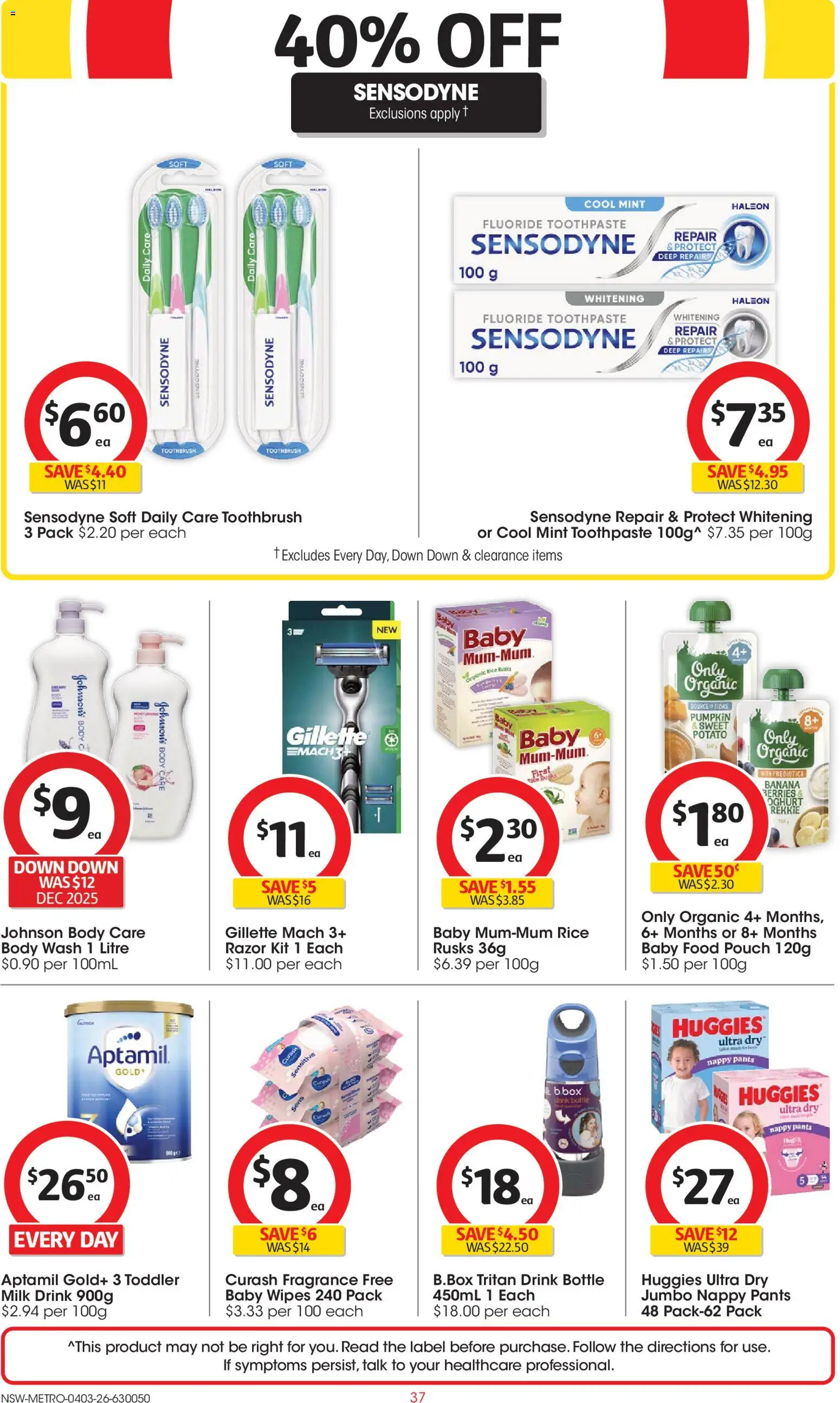 Coles catalogue  - page 37- valid from 04/03/2026