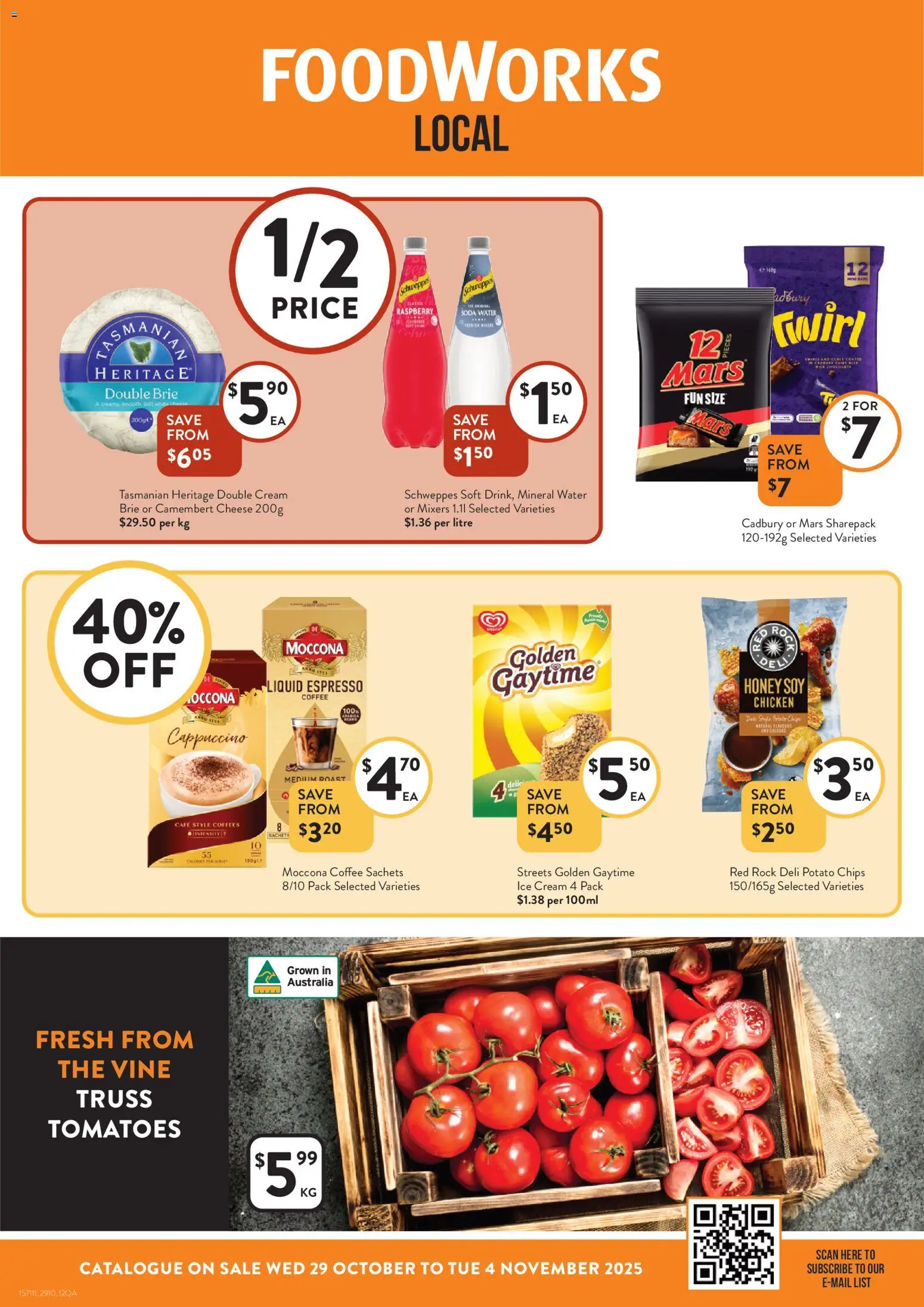 Foodworks Catalogue QLD - page 1- valid from 29/10/2025
