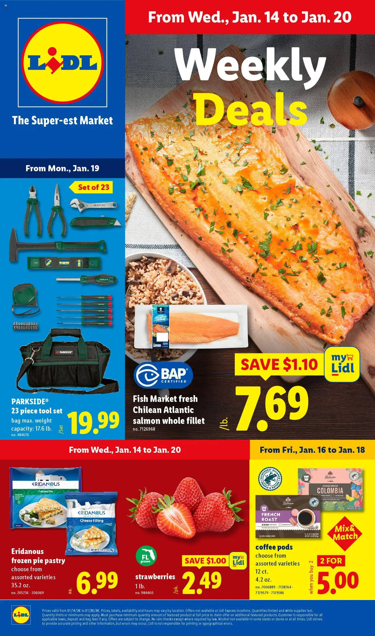 Lidl Weekly Ad - page 1- valid from 01/14/2026