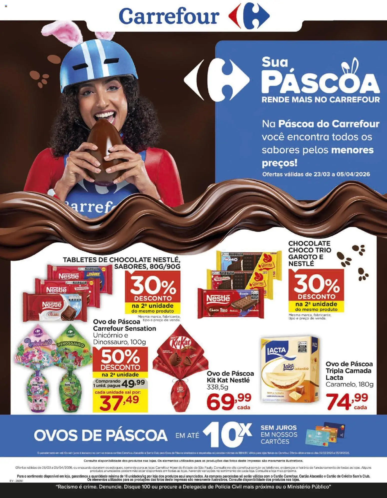 Carrefour ofertas Páscoa - página 1- válido a partir de 23/03/2026
