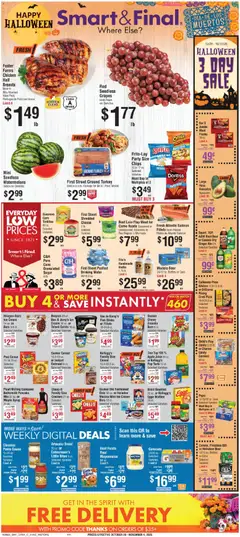 Preview Smart & Final Weekly Ad valid from 10/29/2025