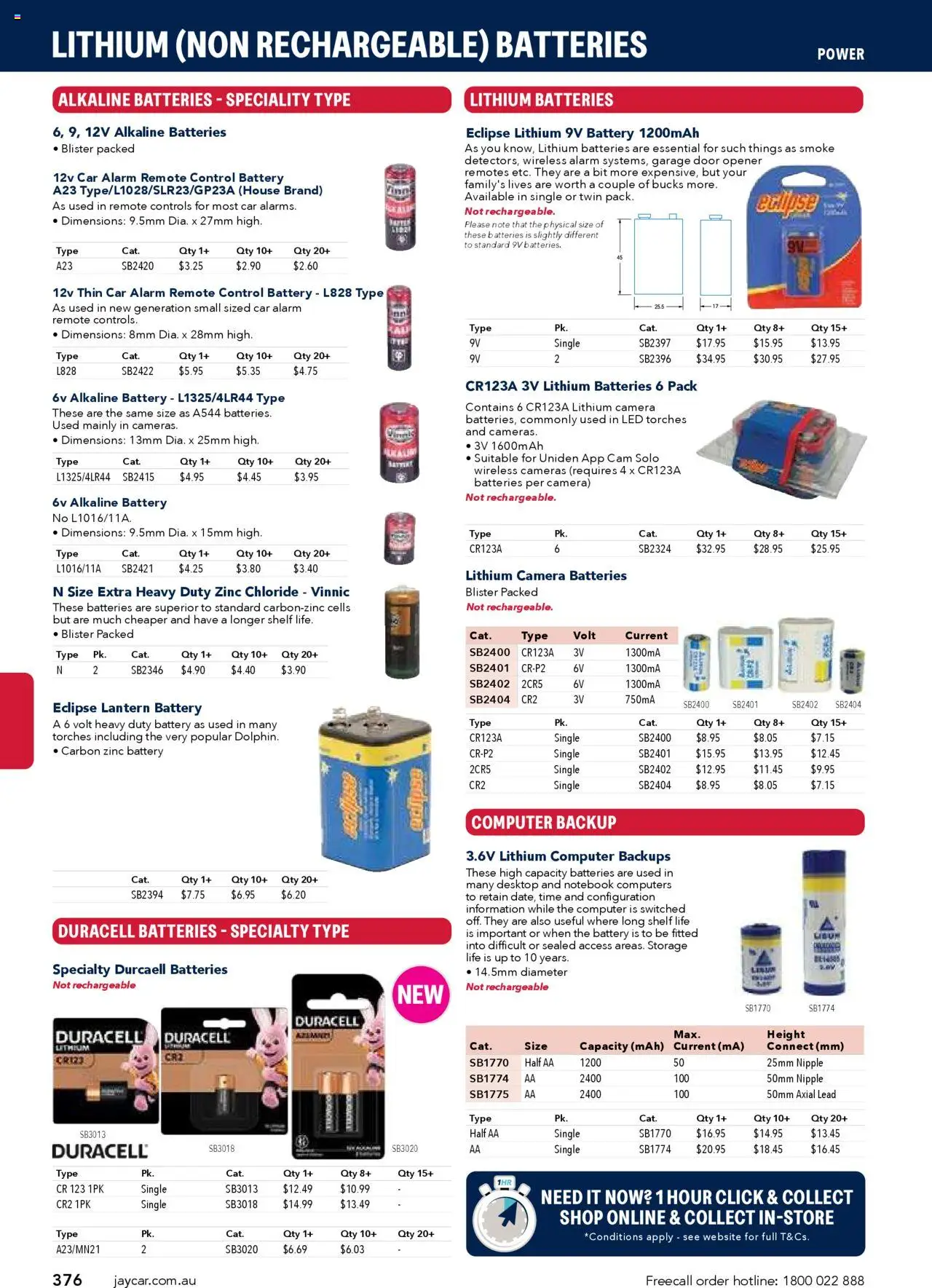Jaycar Engineering & Scientific Catalogue 2025/2026  - page 376- valid from 09/07/2025