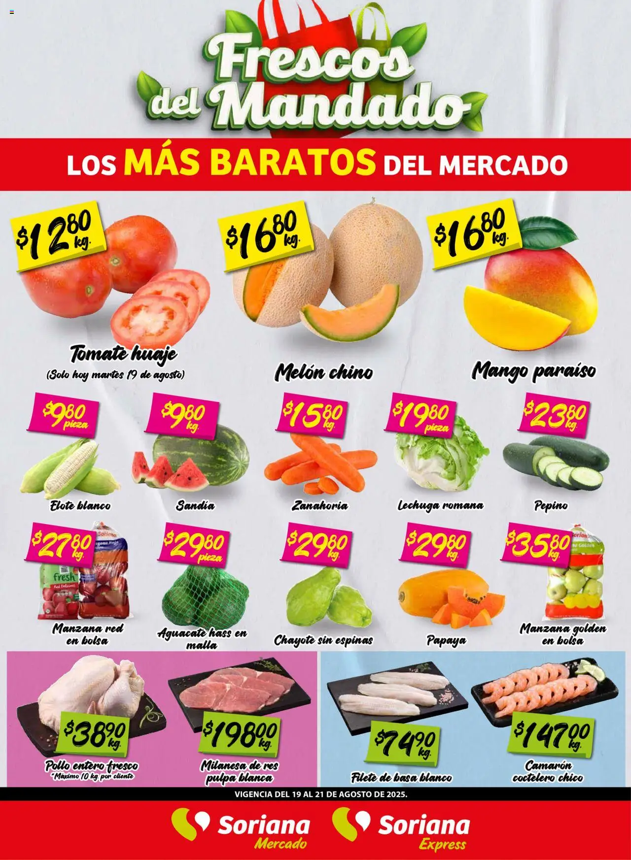 Soriana - Frescos del Mandado Mercado: BCS, Son y Sin - página 1- válido desde 19/08/2025