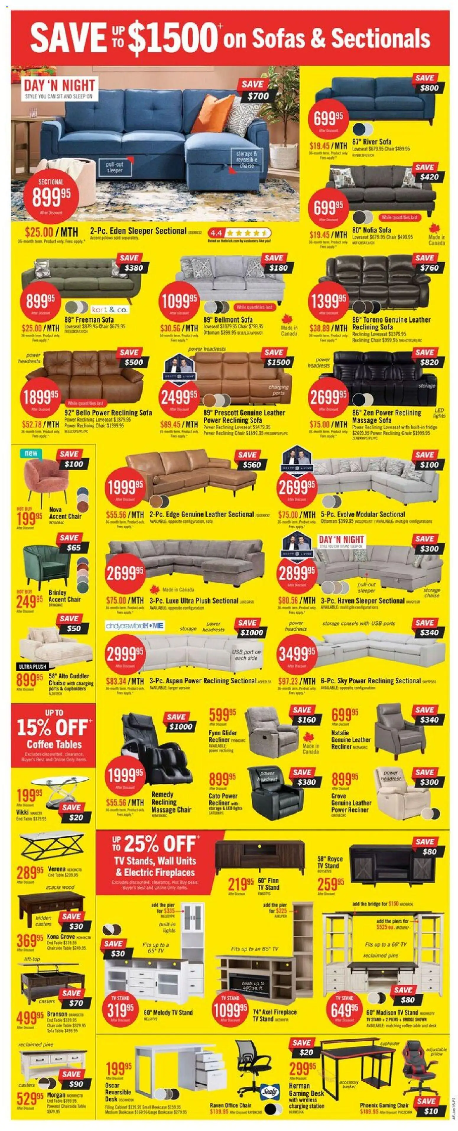 The Brick weekly flyer / circulaire - page 5- valid from Jan 13, 2026