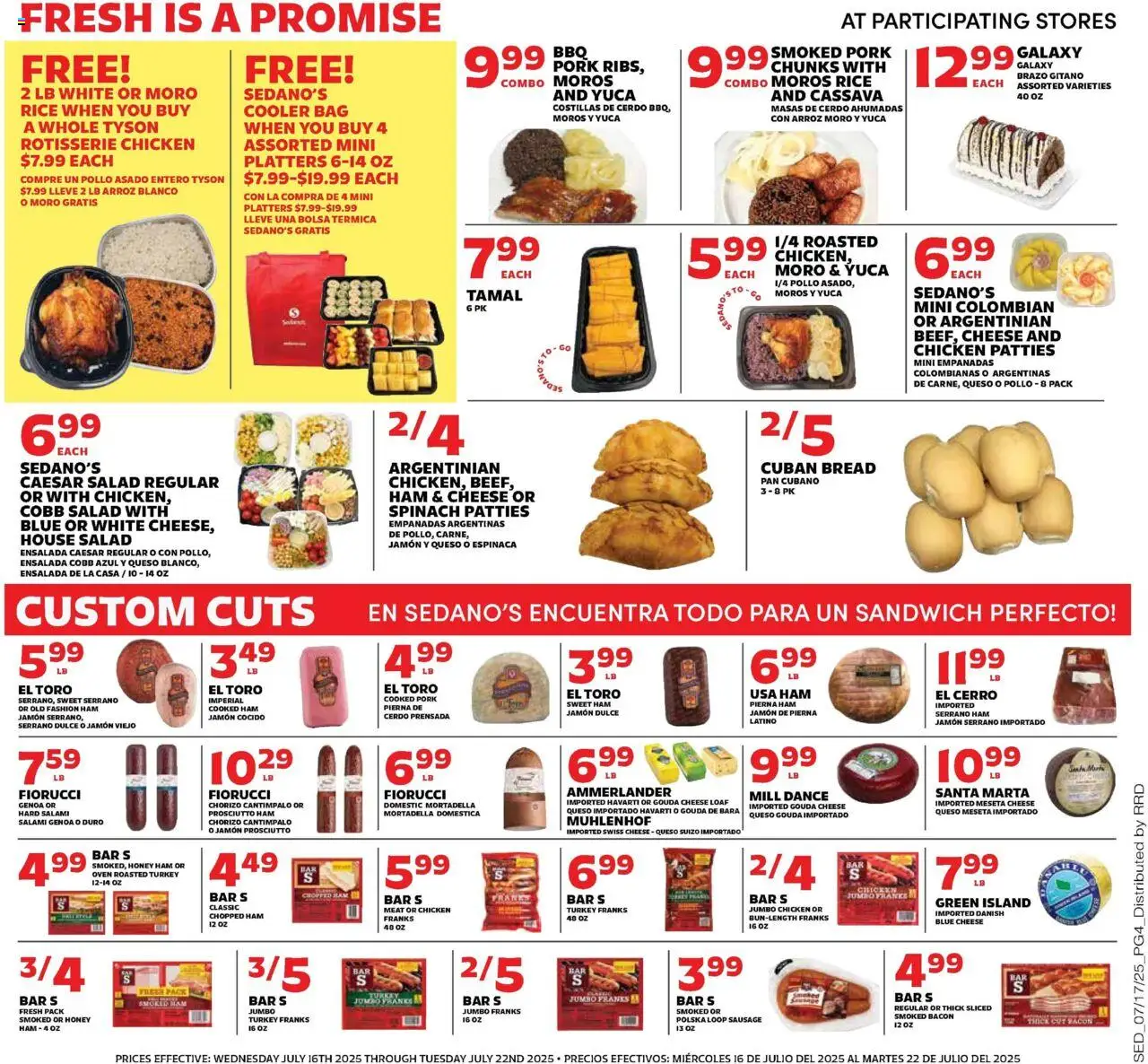 Sedano's Weekly Ad - page 4- valid from 07/16/2025