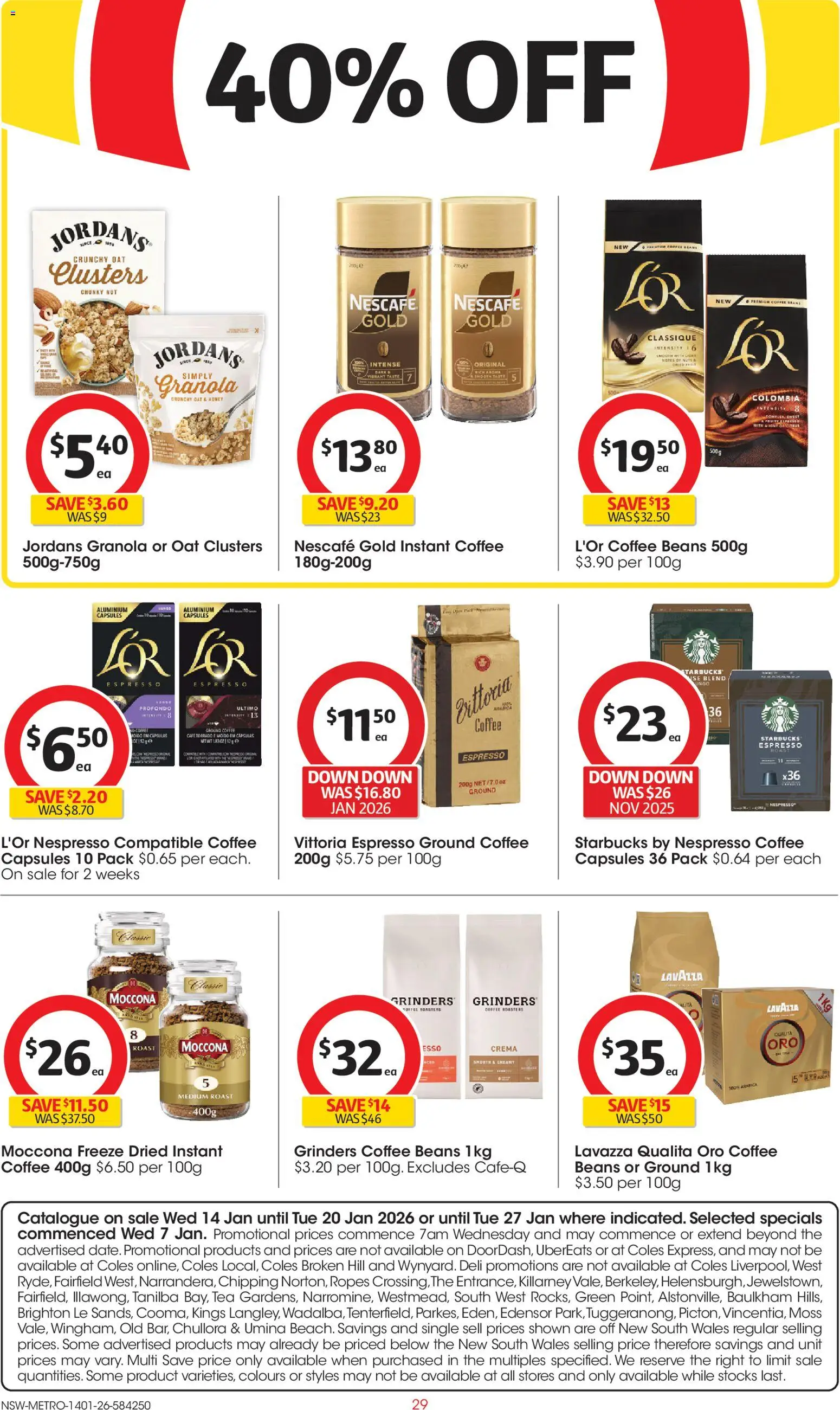 Coles  Catalogue  - page 29- valid from 14/01/2026