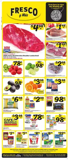 Preview Fresco y Más Weekly Ad valid from 10/22/2025