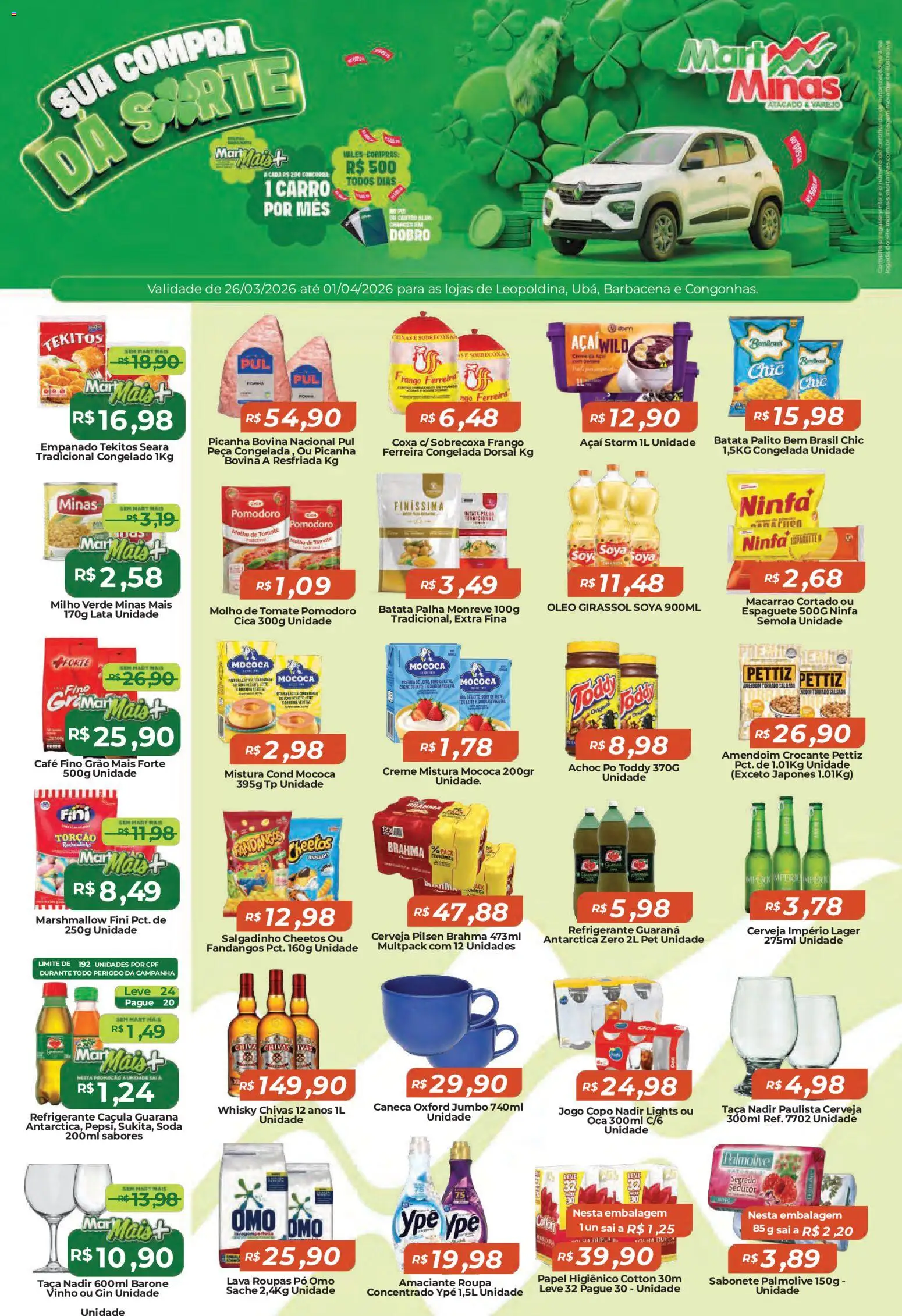 Mart Minas ofertas - página 1- válido a partir de 26/03/2026
