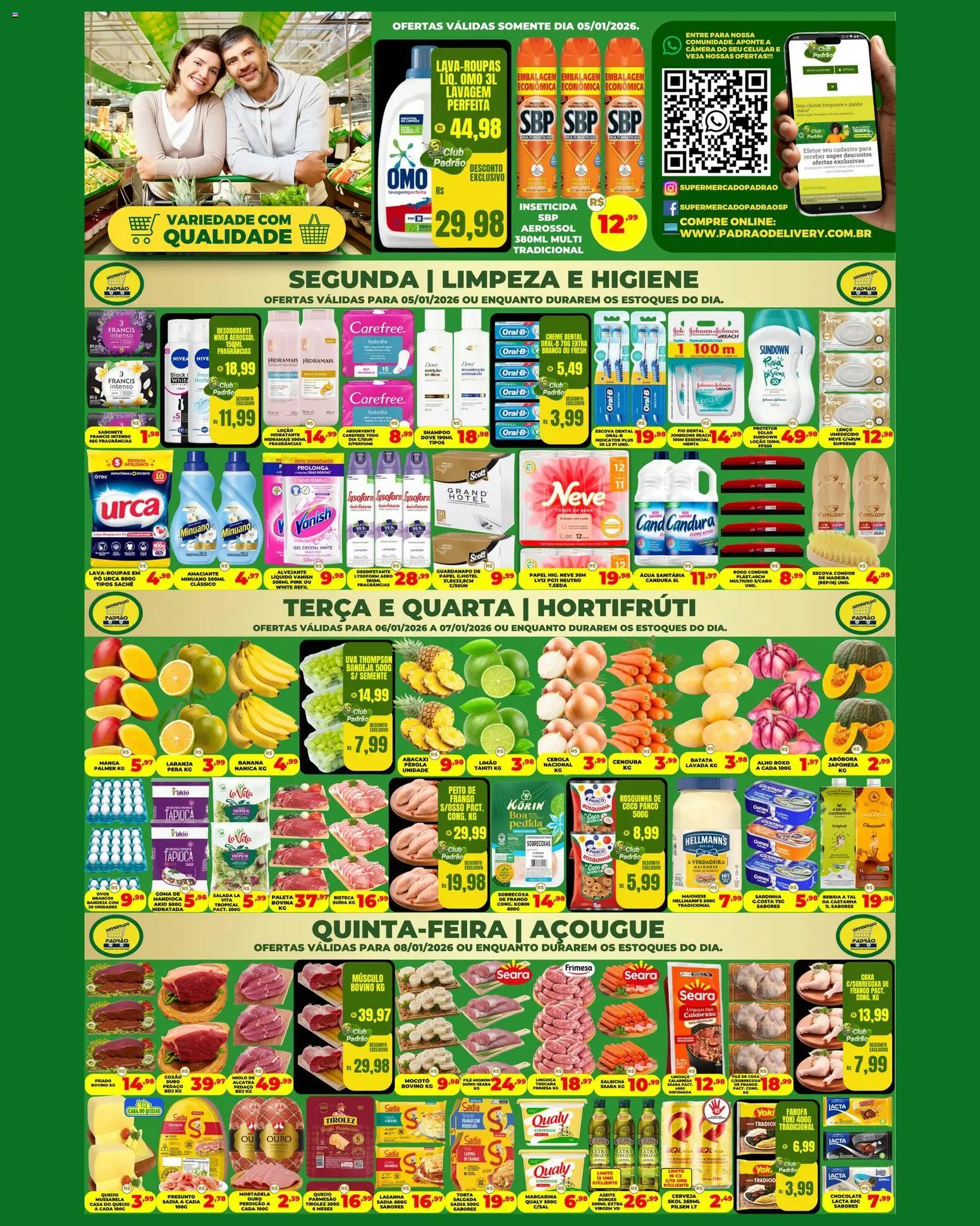 Supermercado Padrão - Ofertas da semana  - página 1- válido a partir de 05/01/2026

