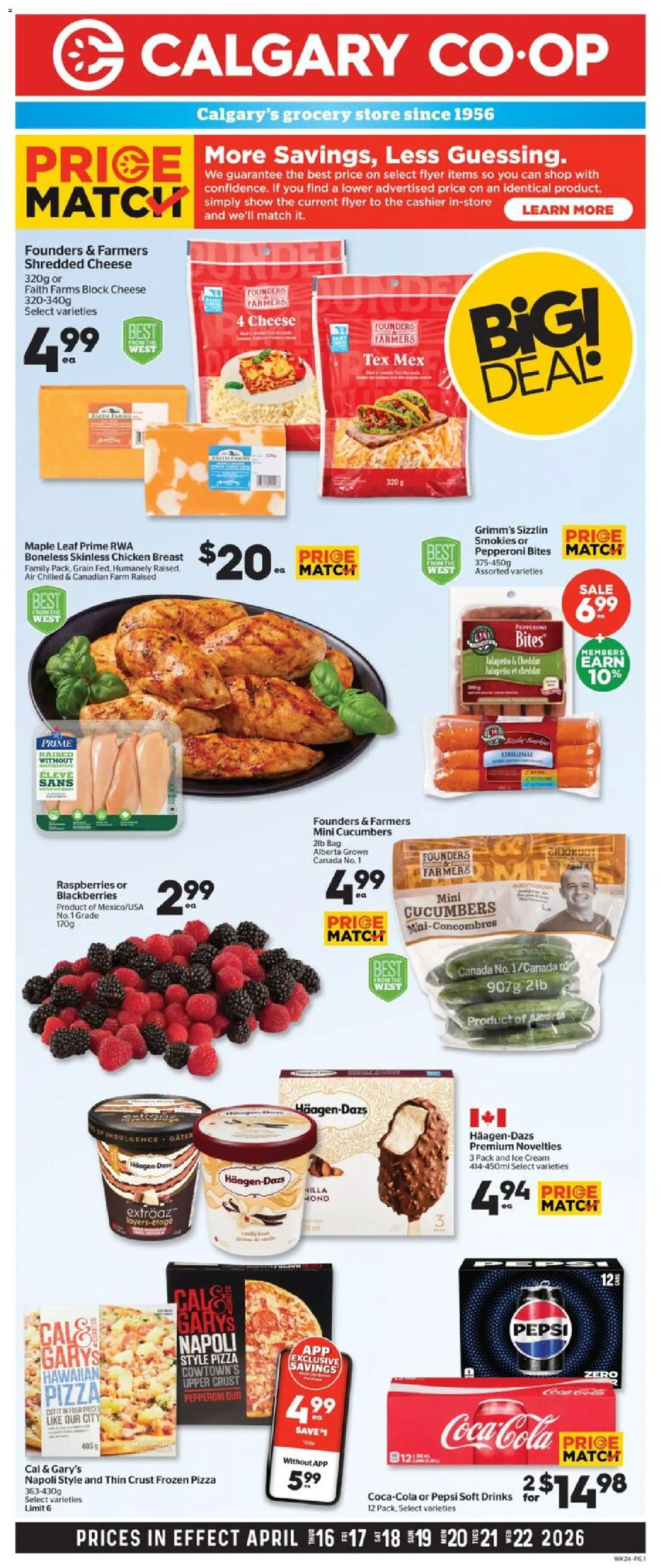 Calgary Co-op weekly flyer / circulaire - page 1- valid from Apr 16, 2026