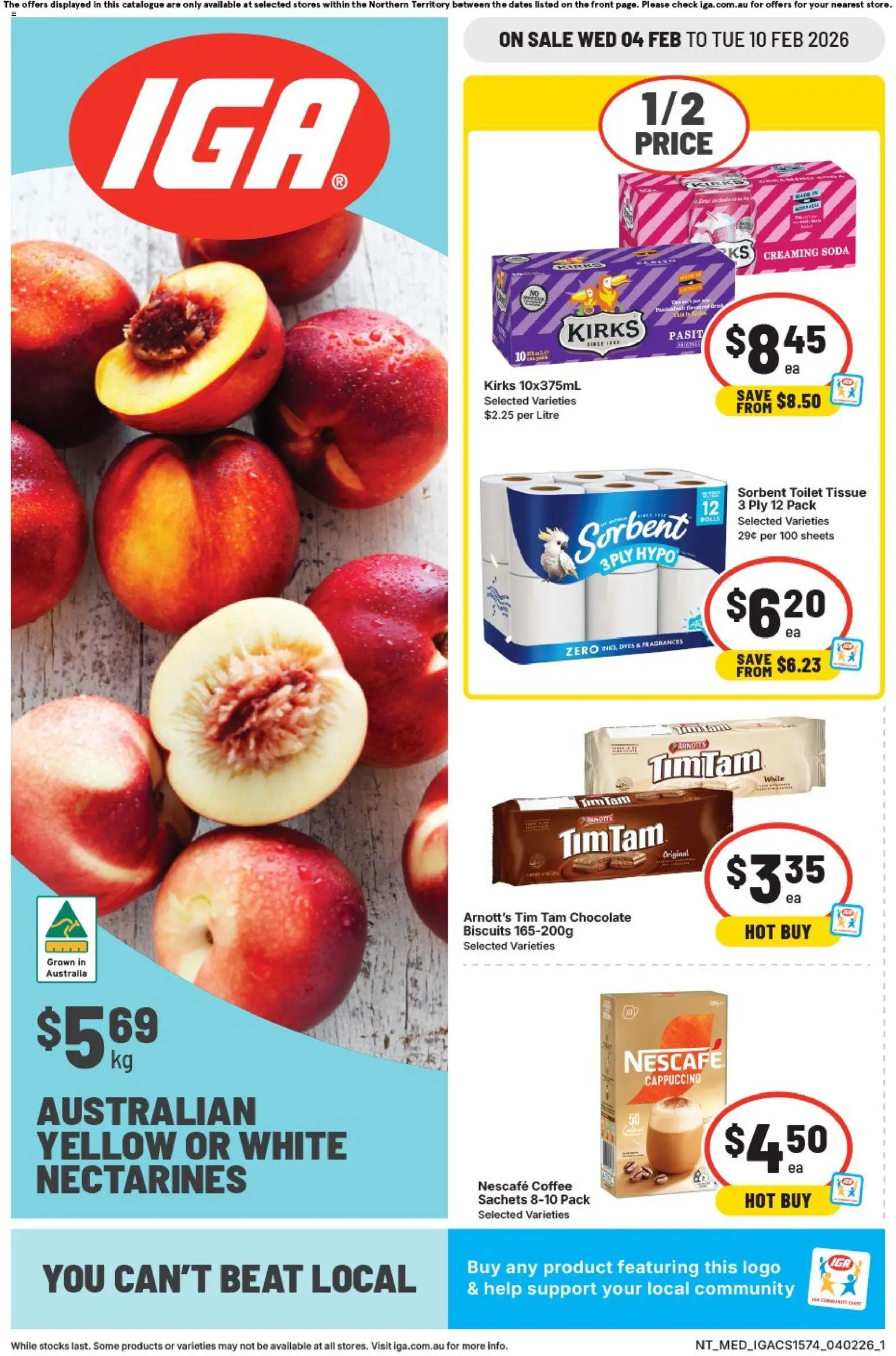 IGA Catalogue NT - page 1- valid from 04/02/2026