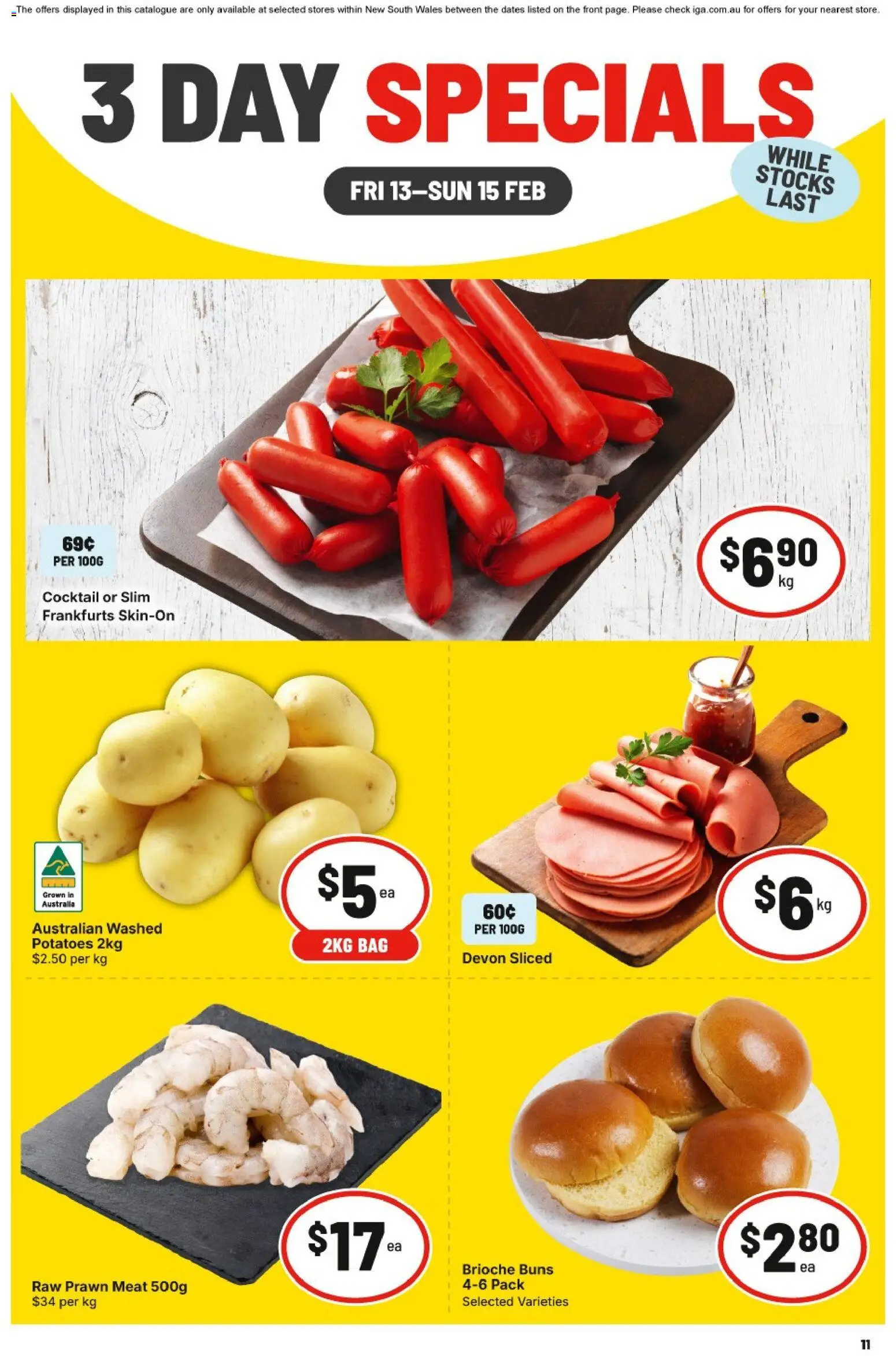 IGA - 3 Day Specials NSW - page 1- valid from 13/02/2026