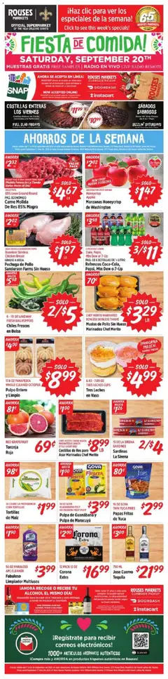 Preview Rouses Hispanic Ad valid from 09/17/2025