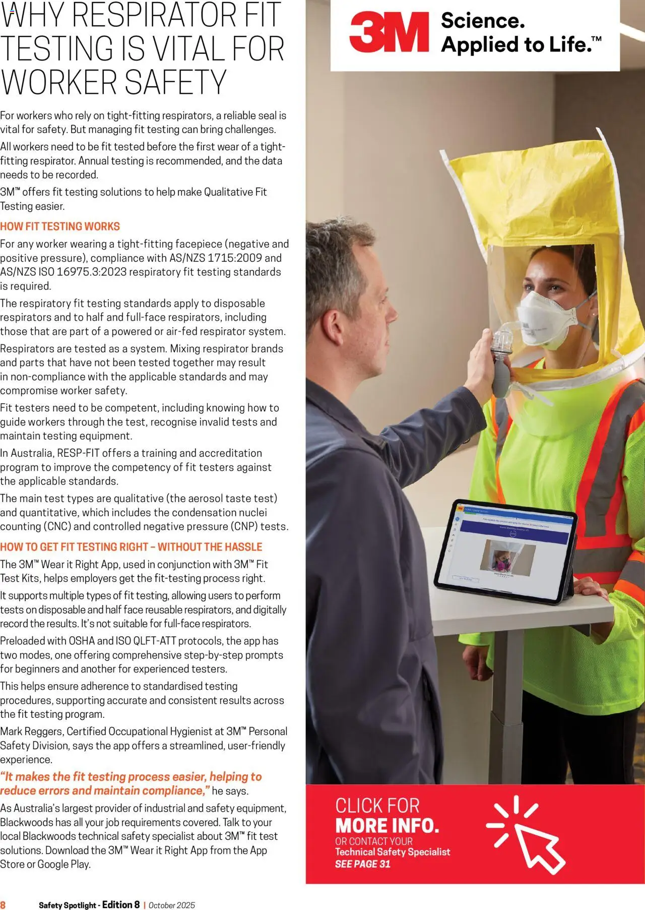 Black Woods Safety Spotlight Magazine - page 8- valid from 07/10/2025