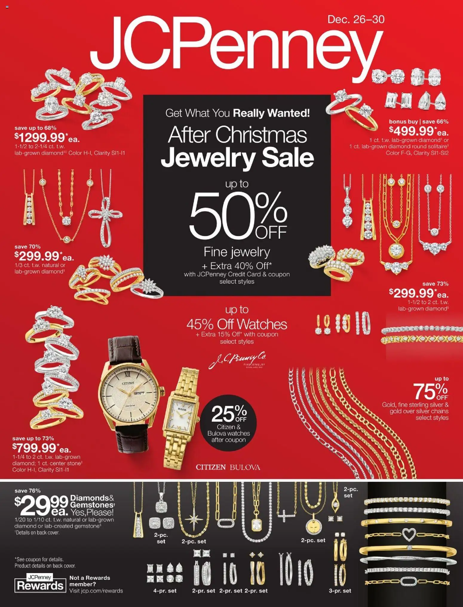 JCPenney After-Christmas Jewelry Sale - page 1- valid from 12/26/2025