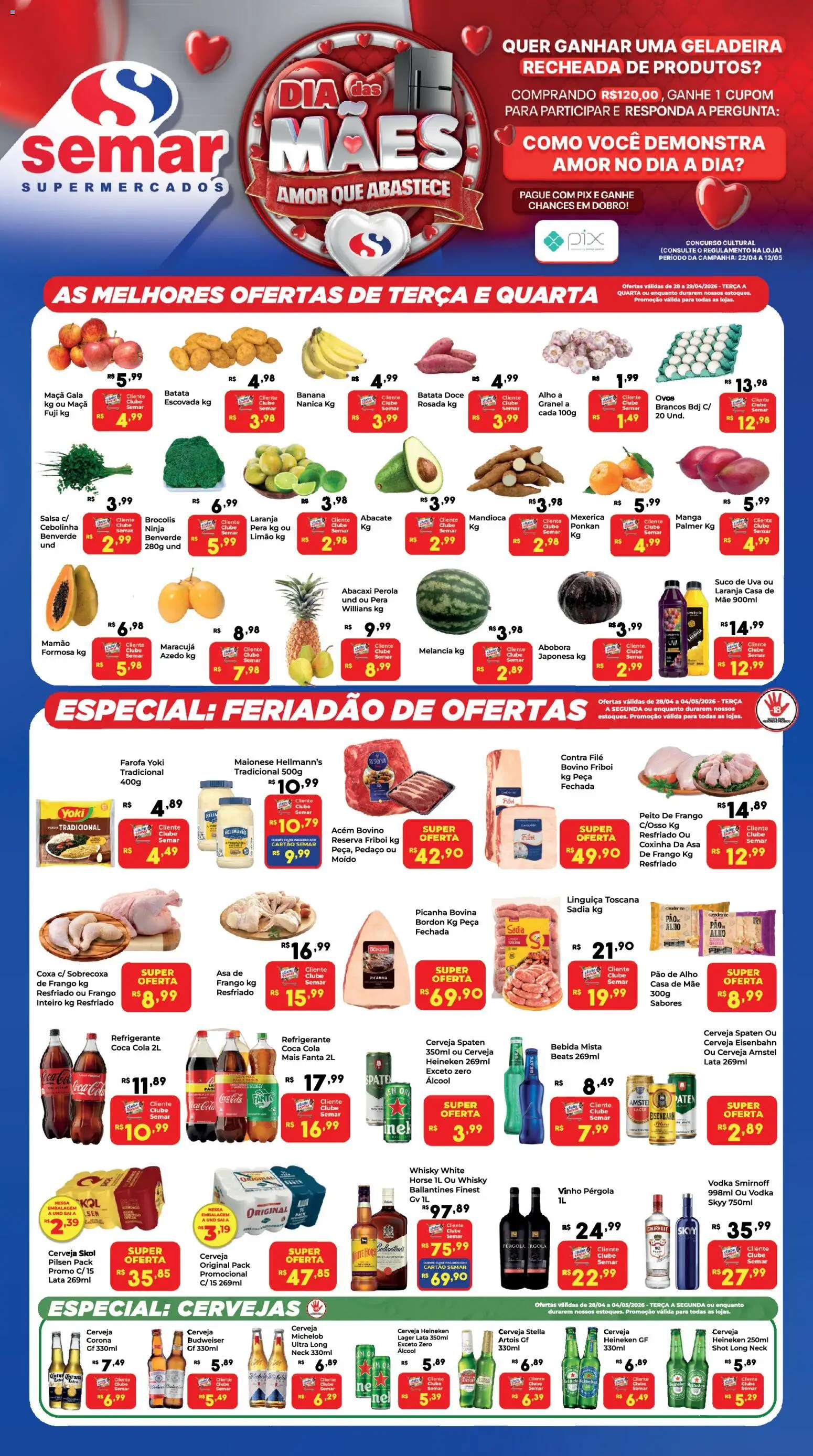 Semar Supermercado - Ofertas da semana - página 1- válido a partir de 28/04/2026

