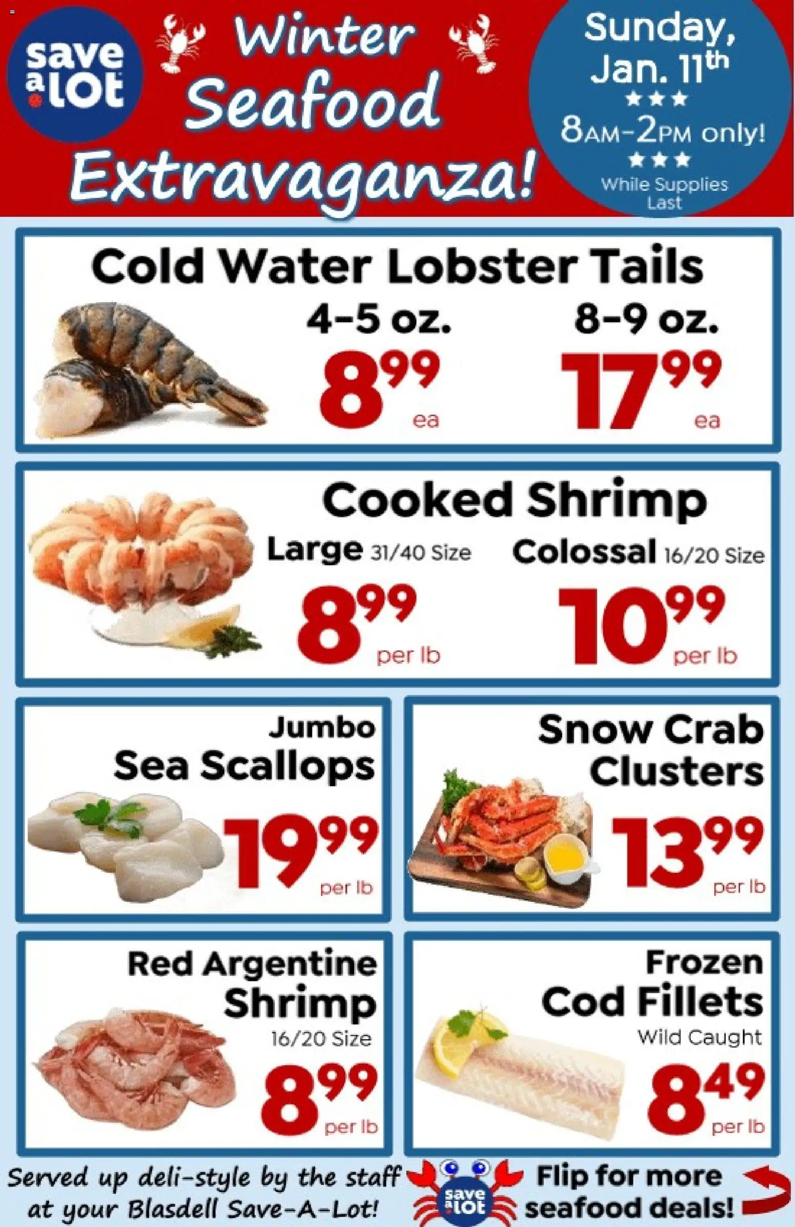 Save a Lot Winter Ad - page 1- valid from 01/11/2026