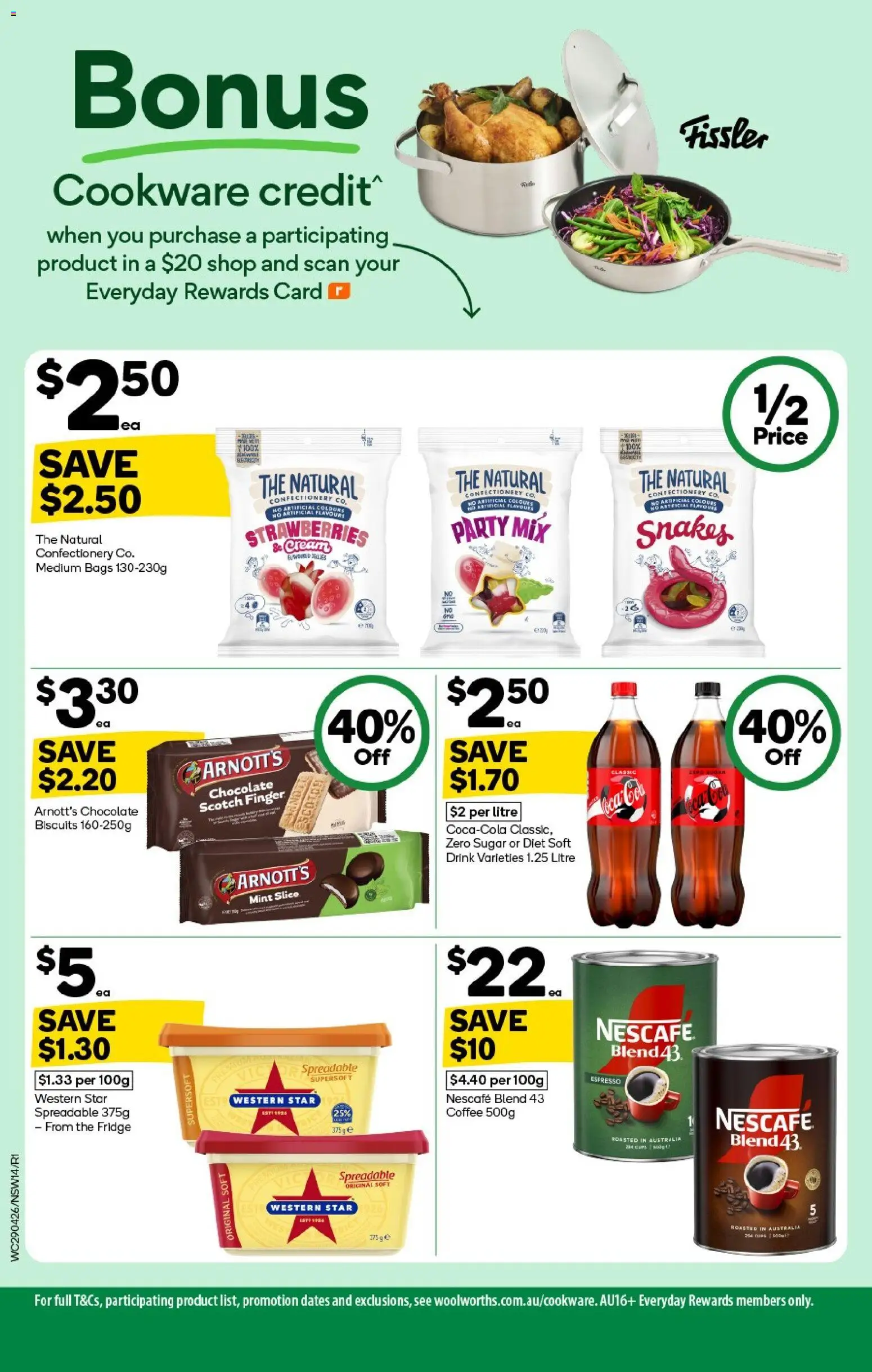 Woolworths catalogue  - page 14- valid from 29/04/2026