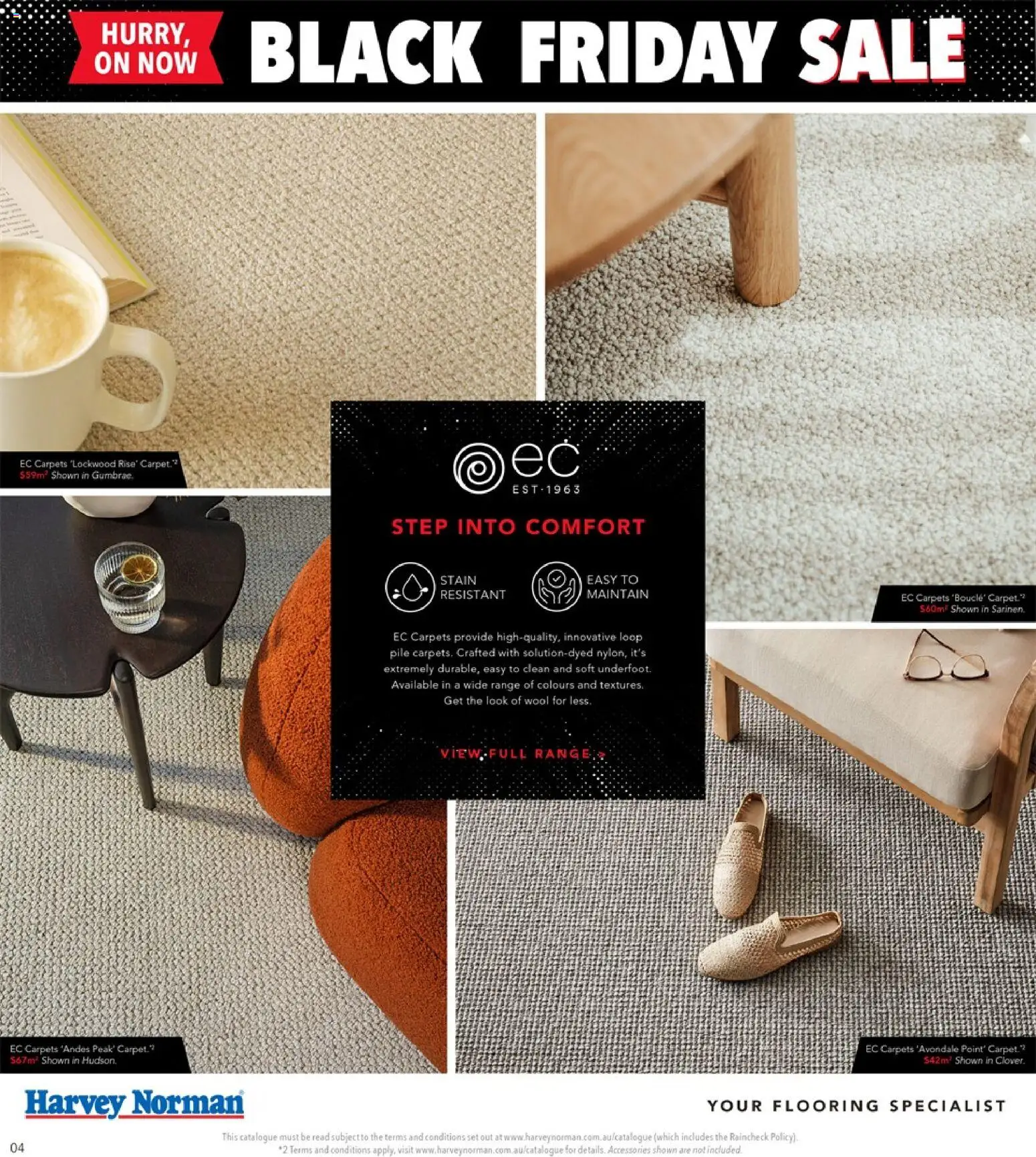 Harvey Norman Carpet & Flooring Black Friday Sale - page 4- valid from 13/11/2025