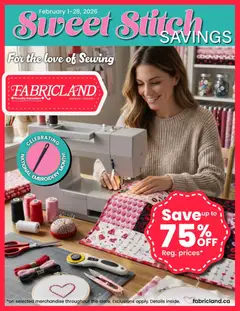 Preview Fabricland weekly flyer / circulaire valid from Feb 1, 2026