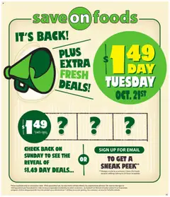 Preview Save on foods weekly flyer / circulaire valid from Oct 16, 2025