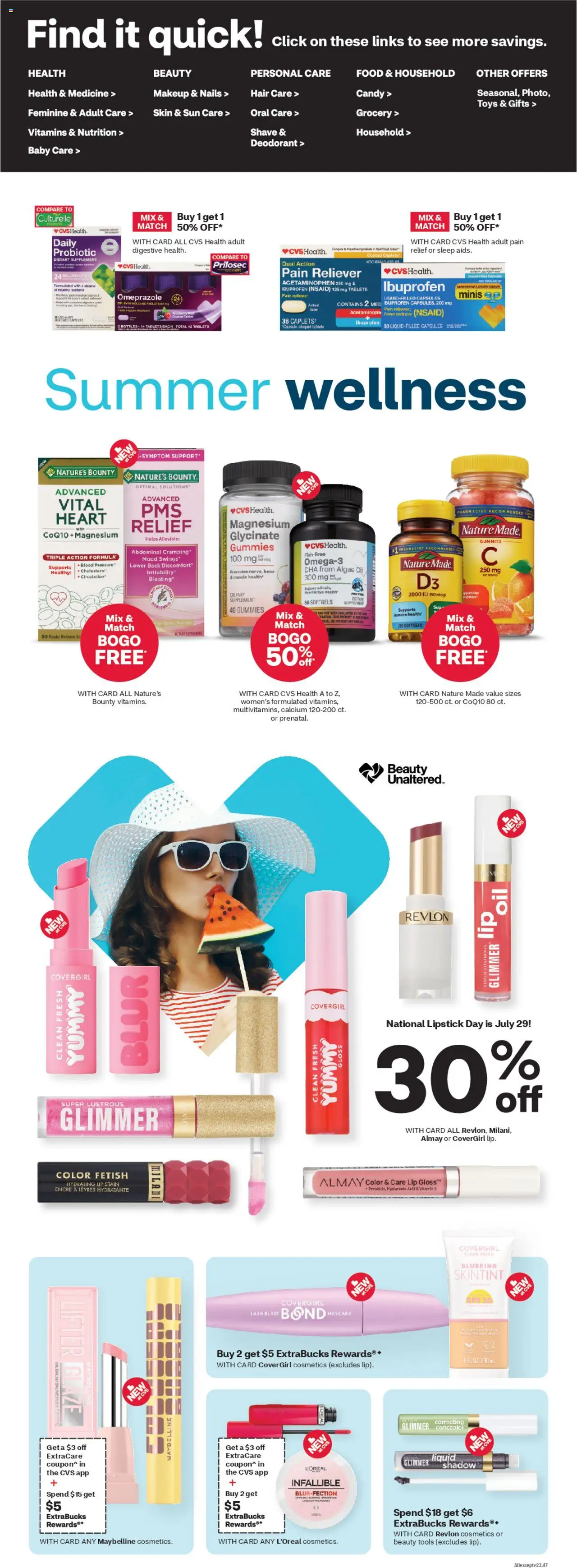 CVS Pharmacy Weekly Ad - ME - page 3- valid from 07/20/2025
