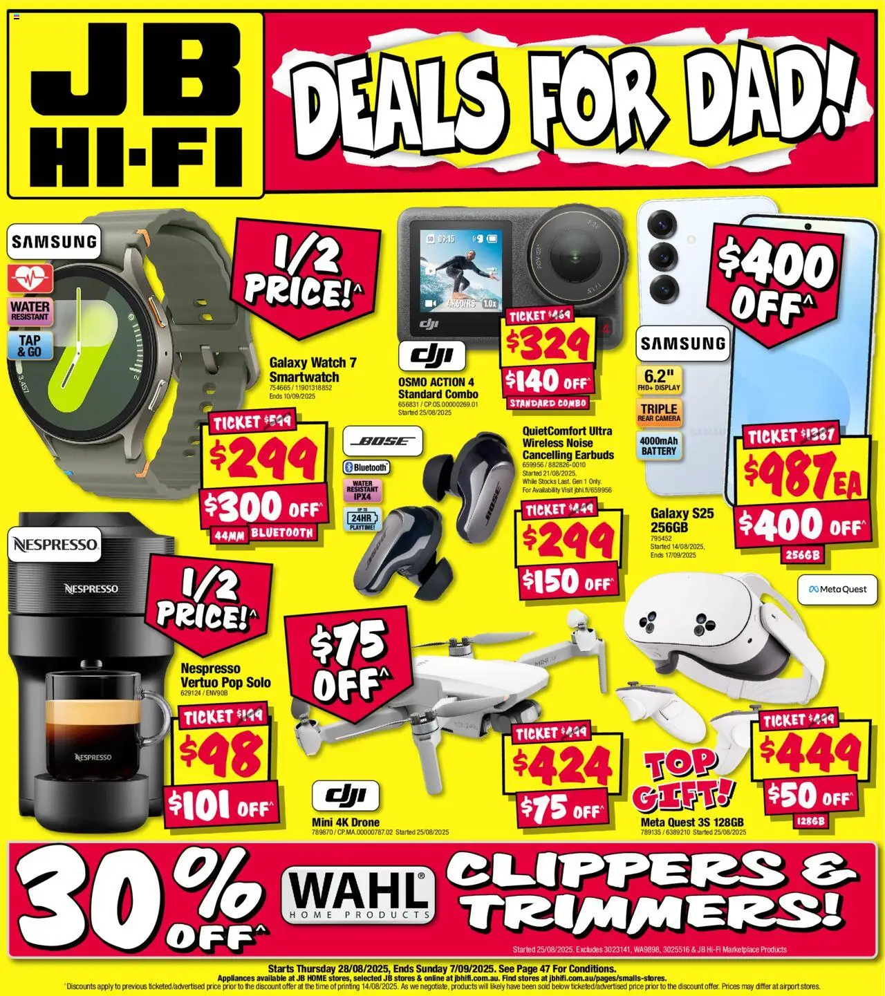 JB Hi-Fi - Deals for Dad - page 1- valid from 28/08/2025