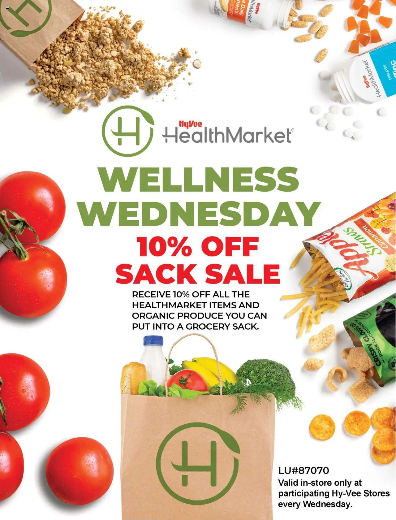 HyVee Wellness Wednesdays - Sack Sale - page 1- valid from 09/29/2025