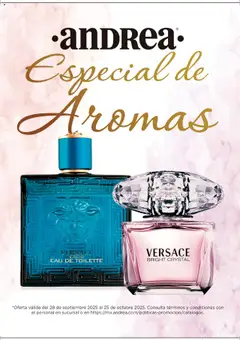 Andrea - Catálogo Especial de Aromas  válido desde 28/09/2025