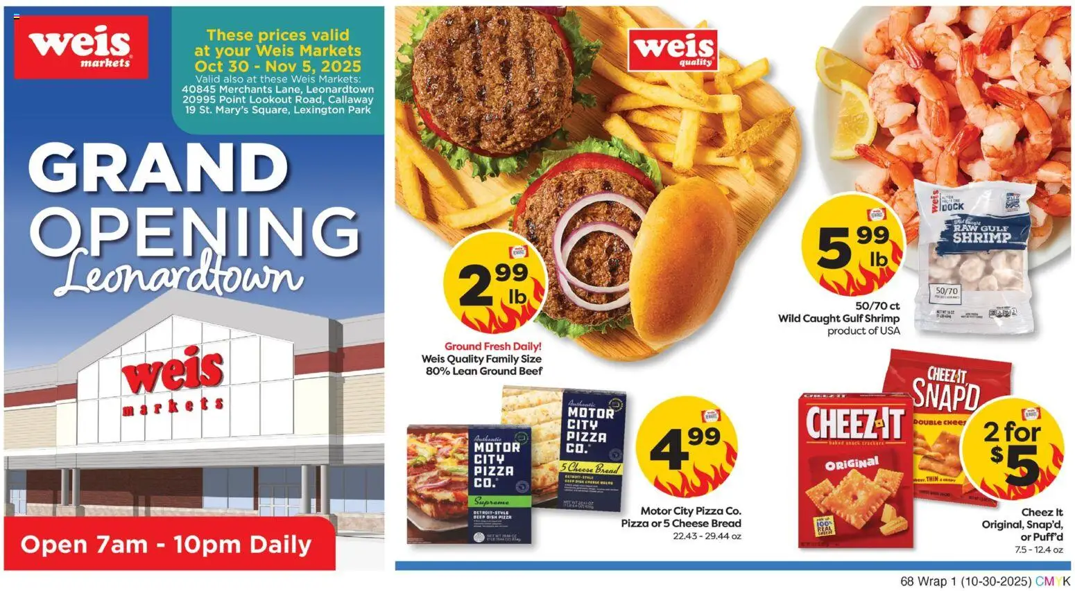 Weis Grand Opening - page 1- valid from 10/30/2025