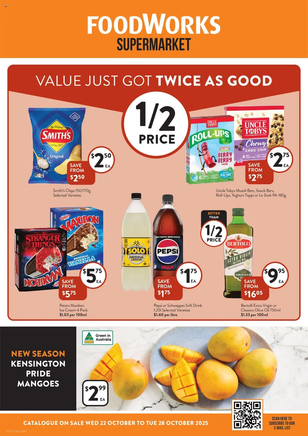 Foodworks Catalogue NSW - page 1- valid from 22/10/2025
