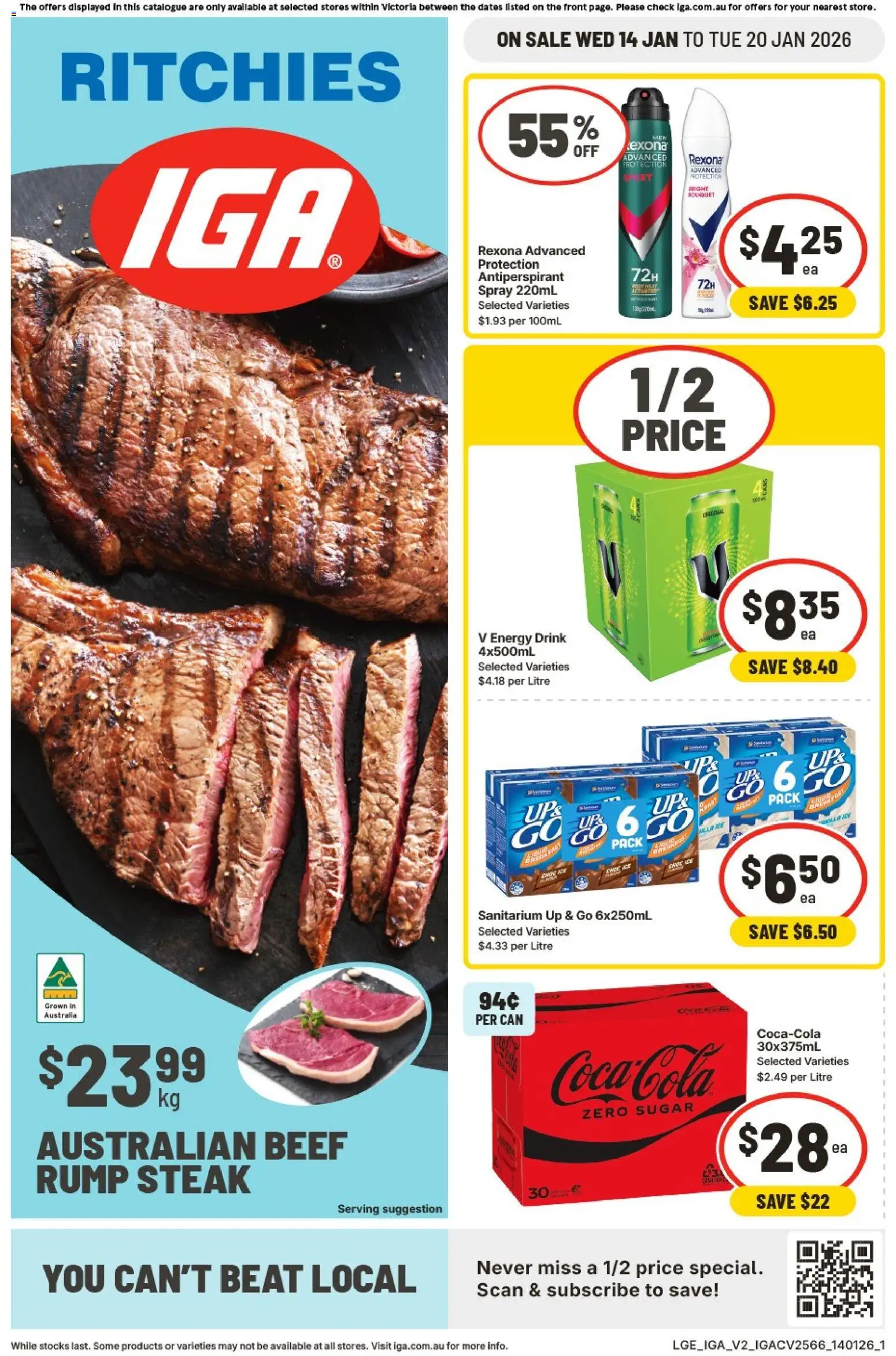 IGA Ritchies VIC - page 1- valid from 14/01/2026