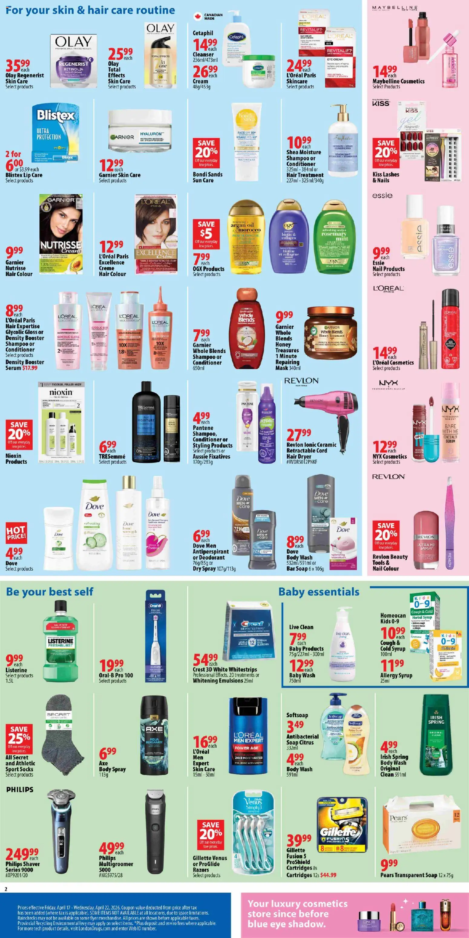 London Drugs weekly flyer / circulaire - page 2- valid from Apr 17, 2026