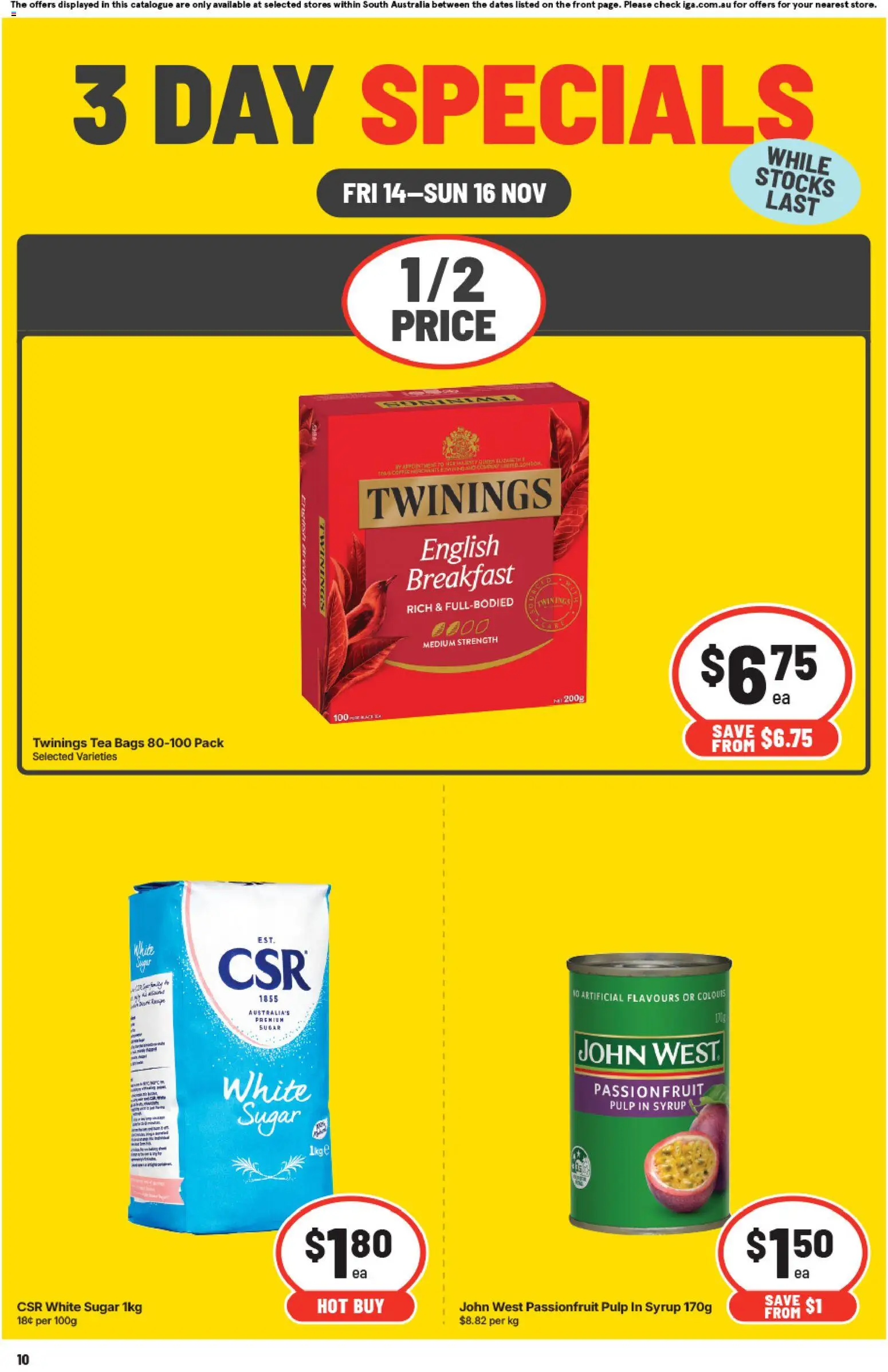 IGA 3 Day Specials SA - page 3- valid from 14/11/2025