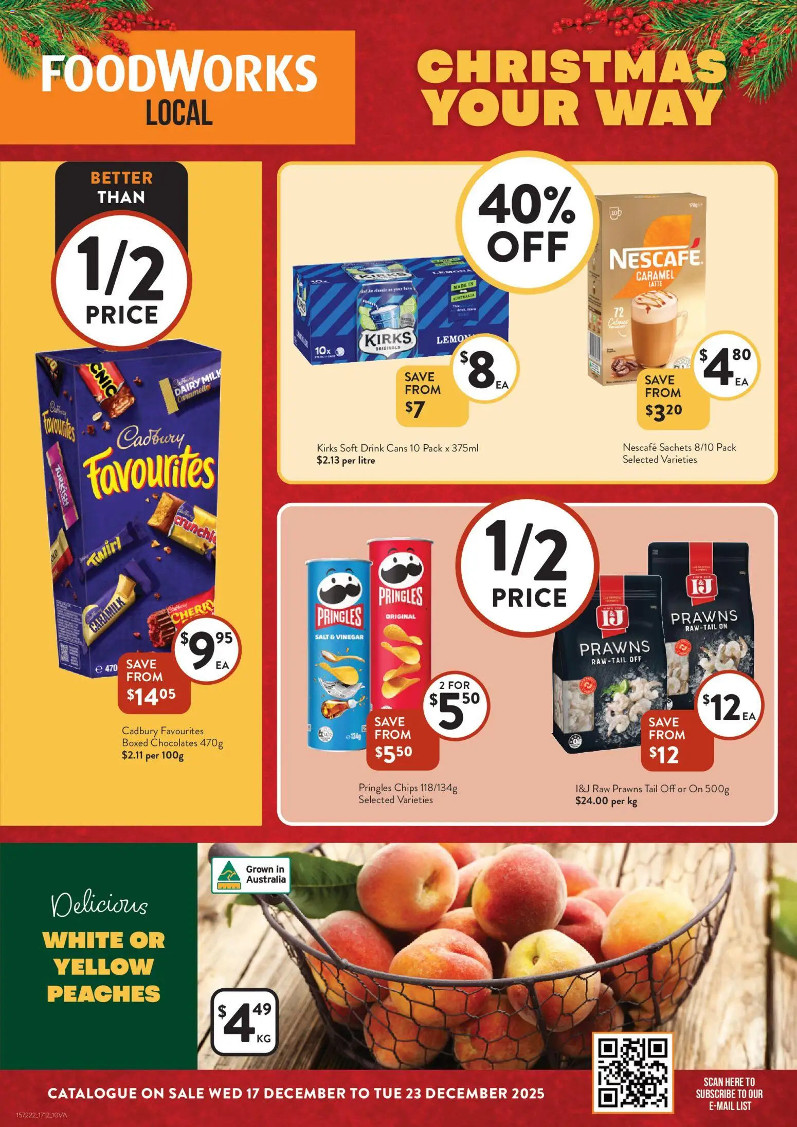 Foodworks Catalogue VIC - page 1- valid from 17/12/2025