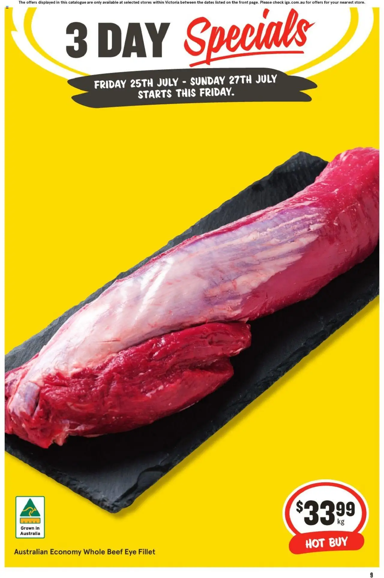 IGA 3 Day Specials VIC - page 1- valid from 25/07/2025