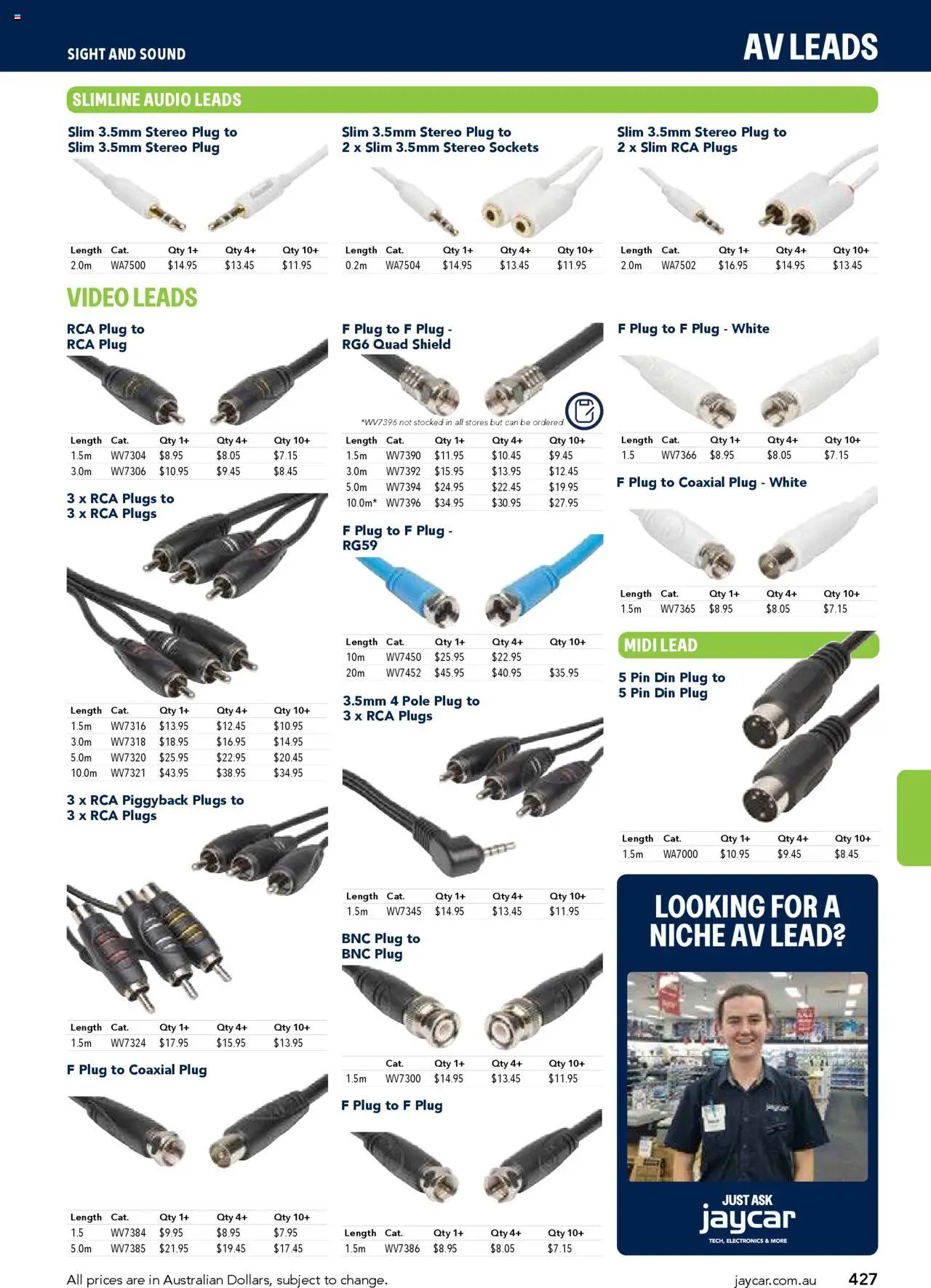 Jaycar Engineering & Scientific Catalogue 2025/2026  - page 427- valid from 09/07/2025