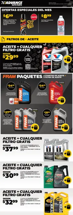 Preview Advance Auto Parts Sales Ad - Spanish valid from 09/25/2025