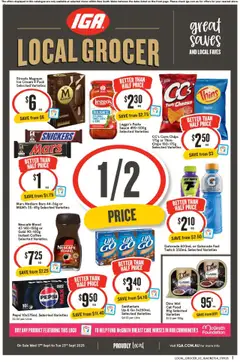 IGA catalogue preview - valid from 17/09/2025