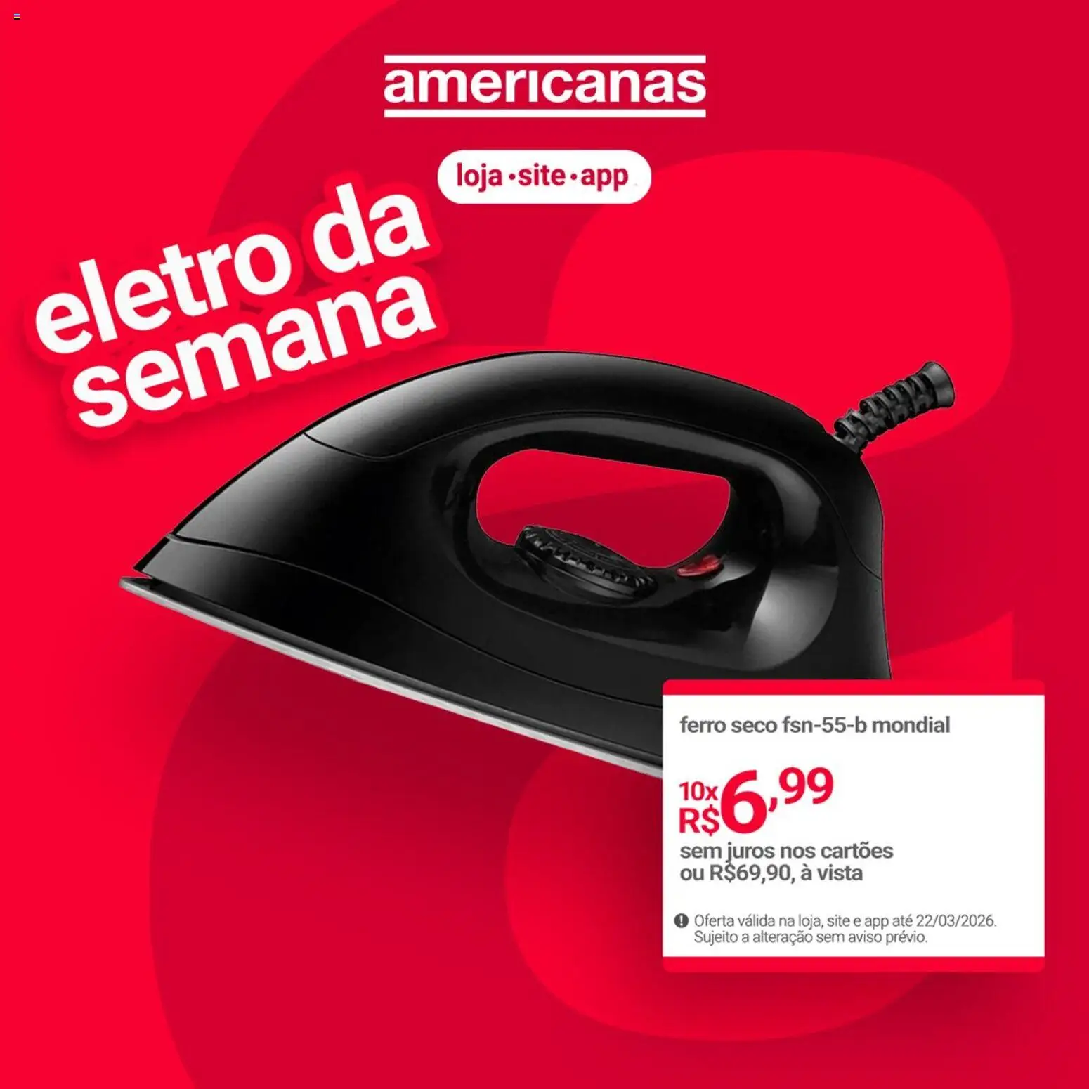 Lojas Americanas - Ofertas atuais - página 1- válido a partir de 21/03/2026
