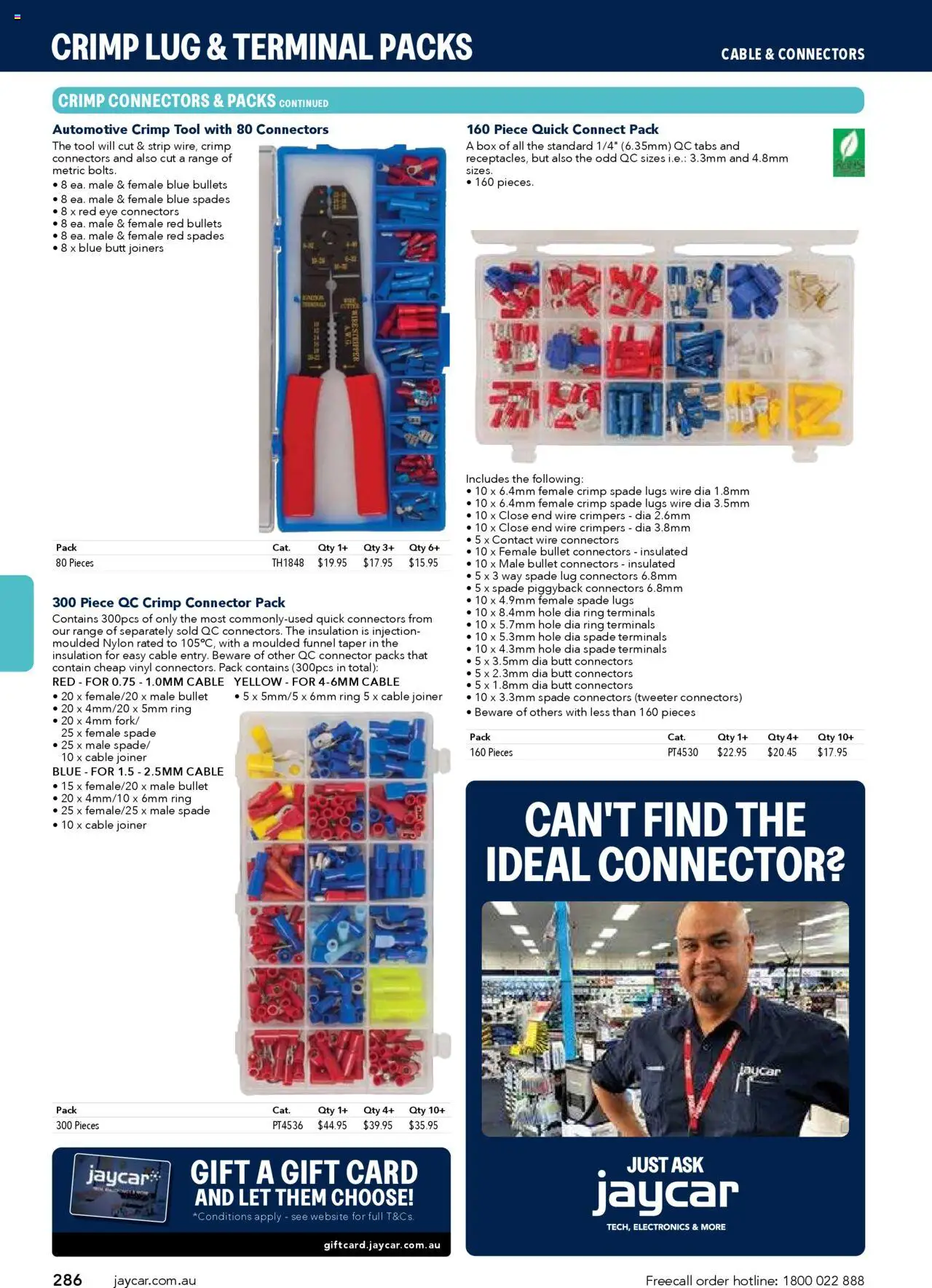 Jaycar Engineering & Scientific Catalogue 2025/2026  - page 286- valid from 09/07/2025