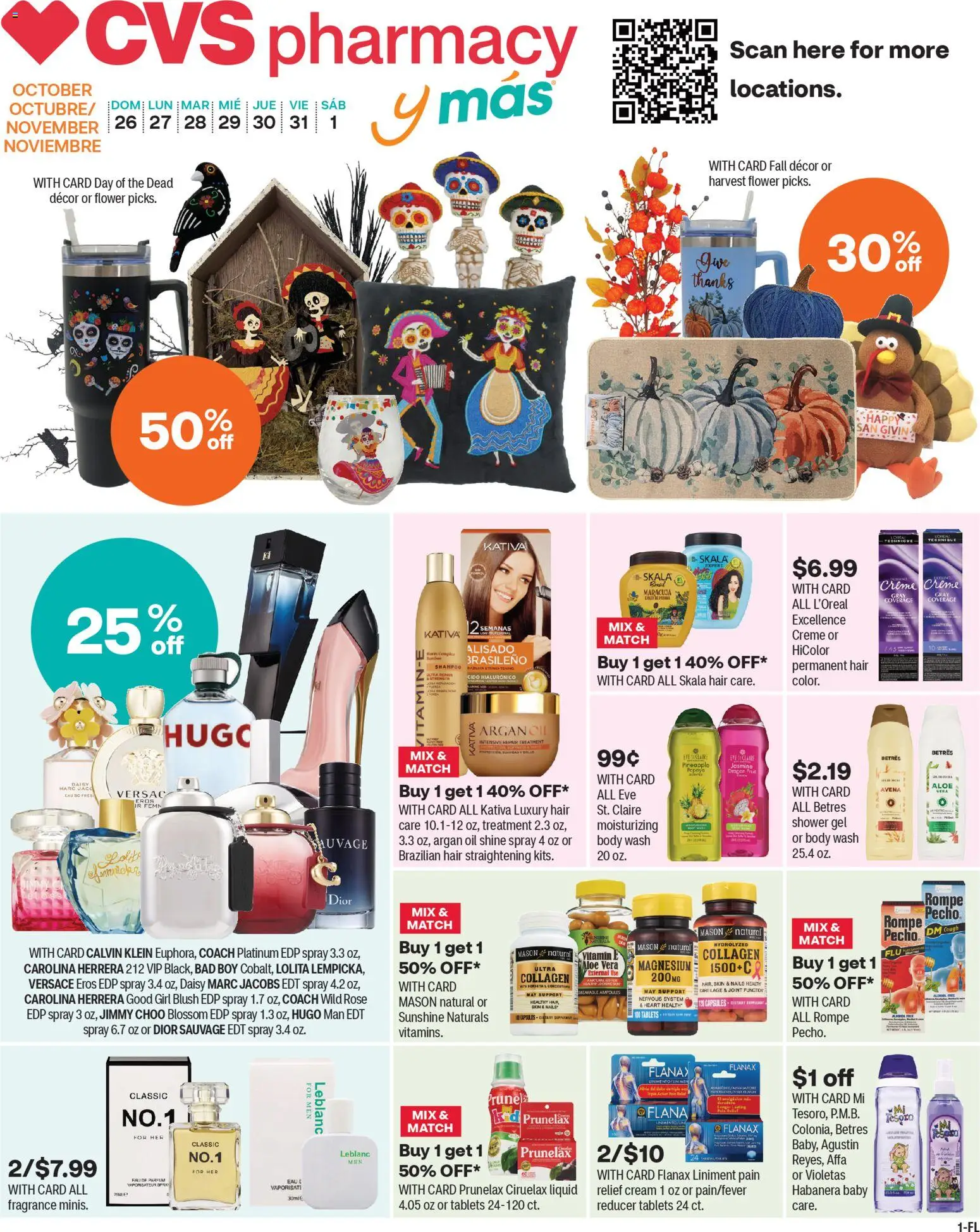 CVS Pharmacy y más - page 1- valid from 10/26/2025